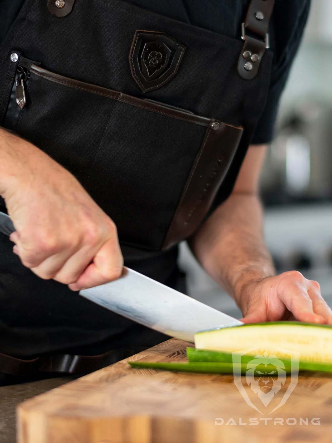 Heavy Duty Waxed Canvas BBQ Apron - Professional Chef's Kitchen Apron for Grilling & Cooking - Dalstrong © | Perfect for Outdoor BBQ, Camping & Home Kitchen Use