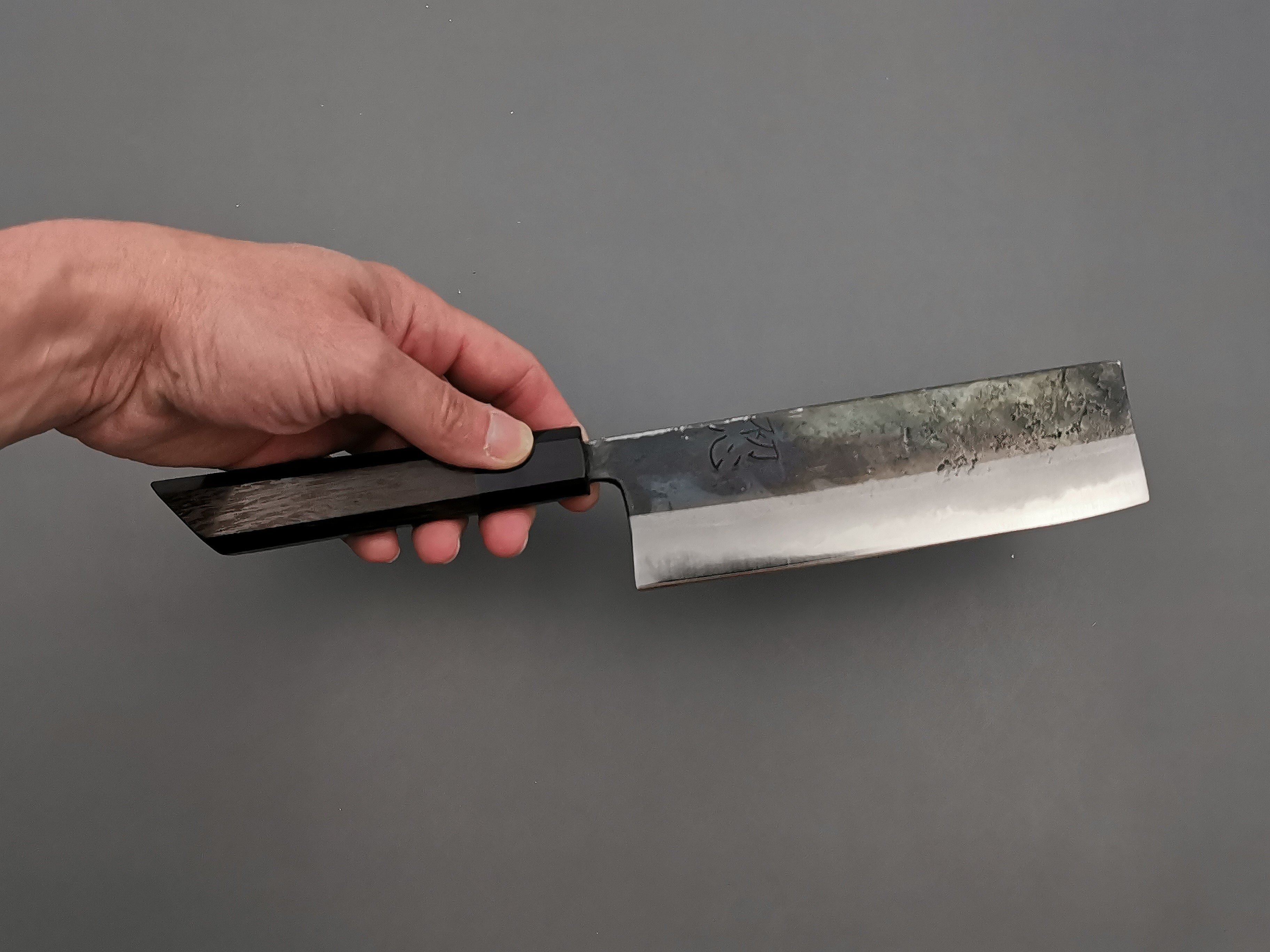 Hatsukokoro Kurosagi Nakiri Japanese Chef Knife - High Carbon Steel Blade for Precision Slicing, Dicing & Chopping - Perfect for Sushi, Vegetables & Meat Preparation