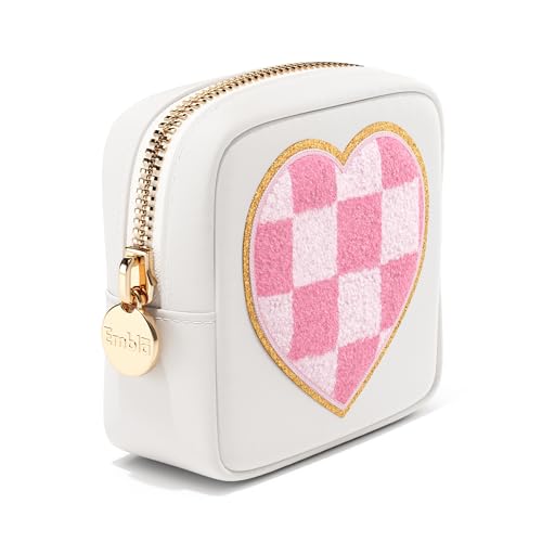 White - Checkered Heart