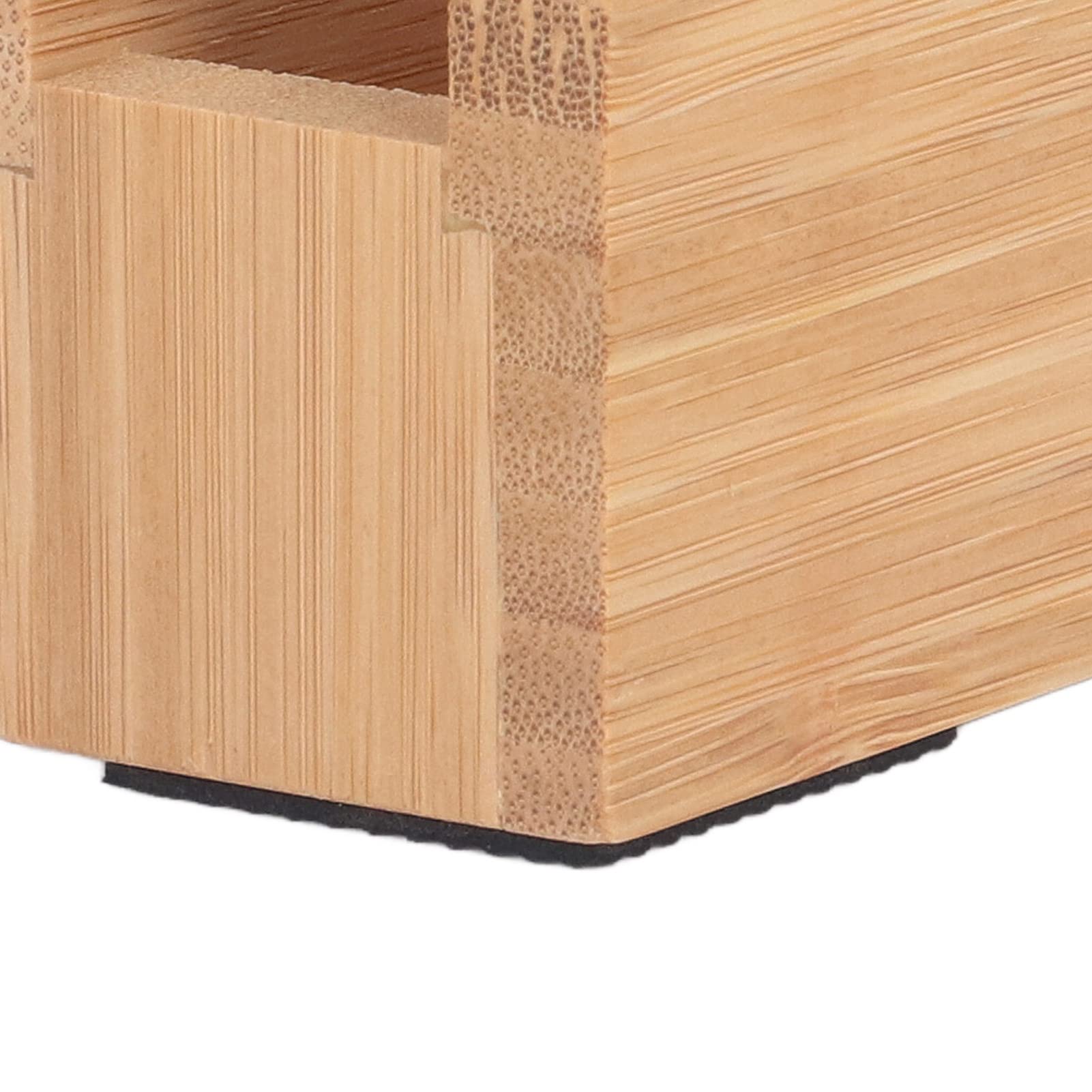 Wooden Weighted Desktop Tape Dispenser with Non-Skid Base - Office & Home Tape Holder for Wrapping, Packing, Crafts (Tape Not Included)