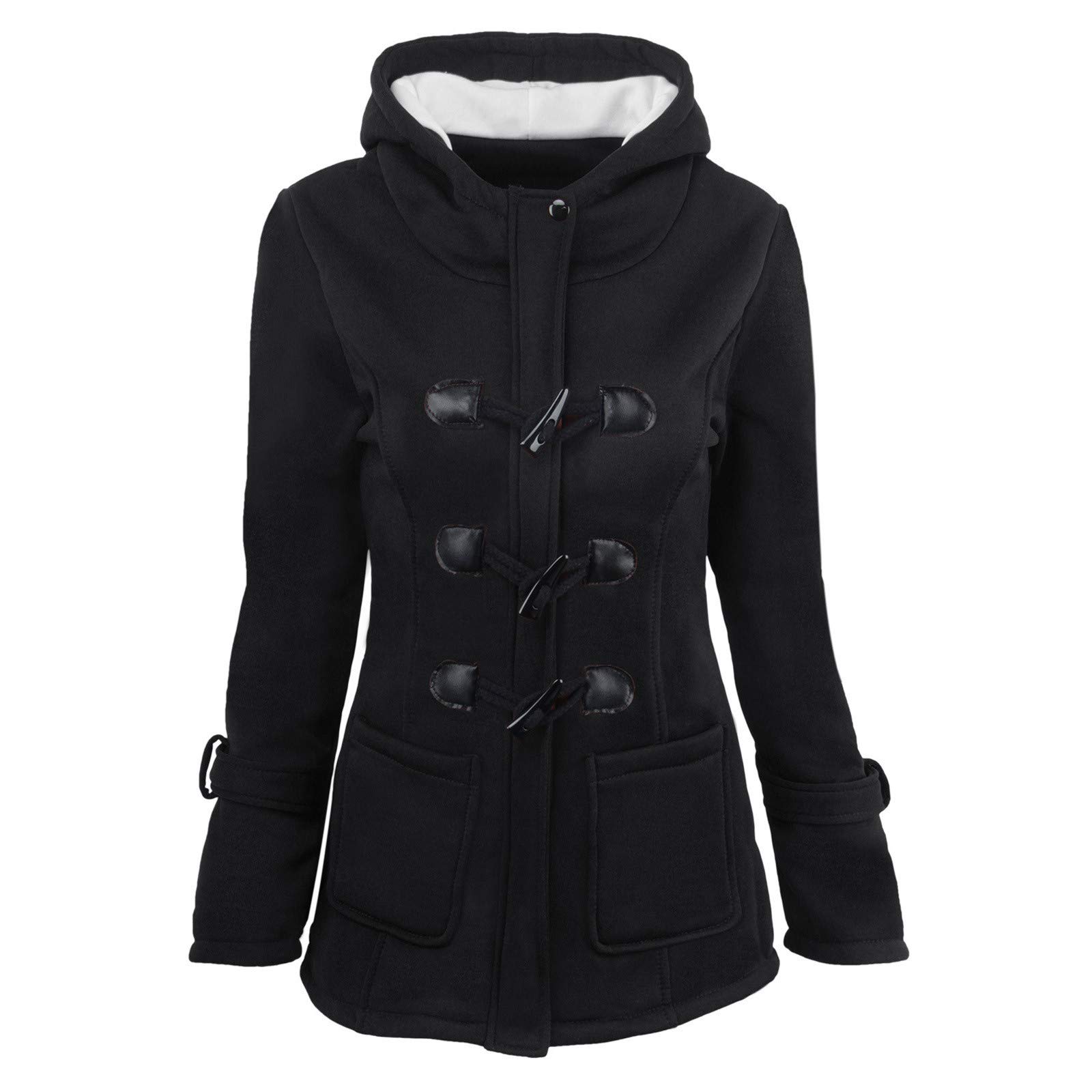 Women's Winter Cargo Jacket - Sherpa Lined Warm Parka with Fur Hood | Windproof Thickened Puffer Down Coat | Plus Size Outerwear for Cold Weather | Perfect for Snowboarding, Hiking & Winter Commute