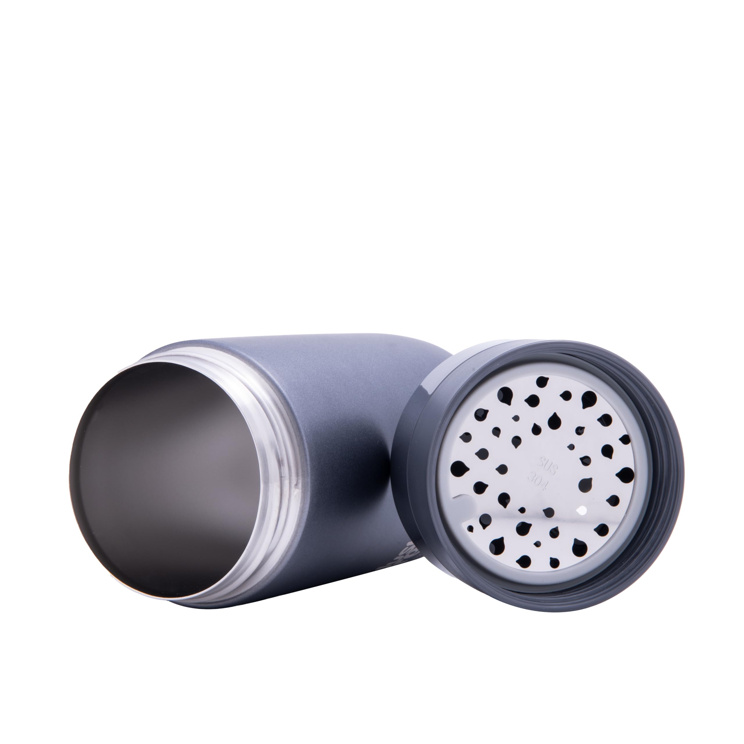 JustBrew® 12oz Stainless Steel Vacuum Insulated Water Bottle - Black | Leakproof & Unbreakable Thermos for Hot & Cold Drinks | Perfect for Gym, Hiking, Office & Travel | BPA-Free, Sweatproof & Easy Carry Design