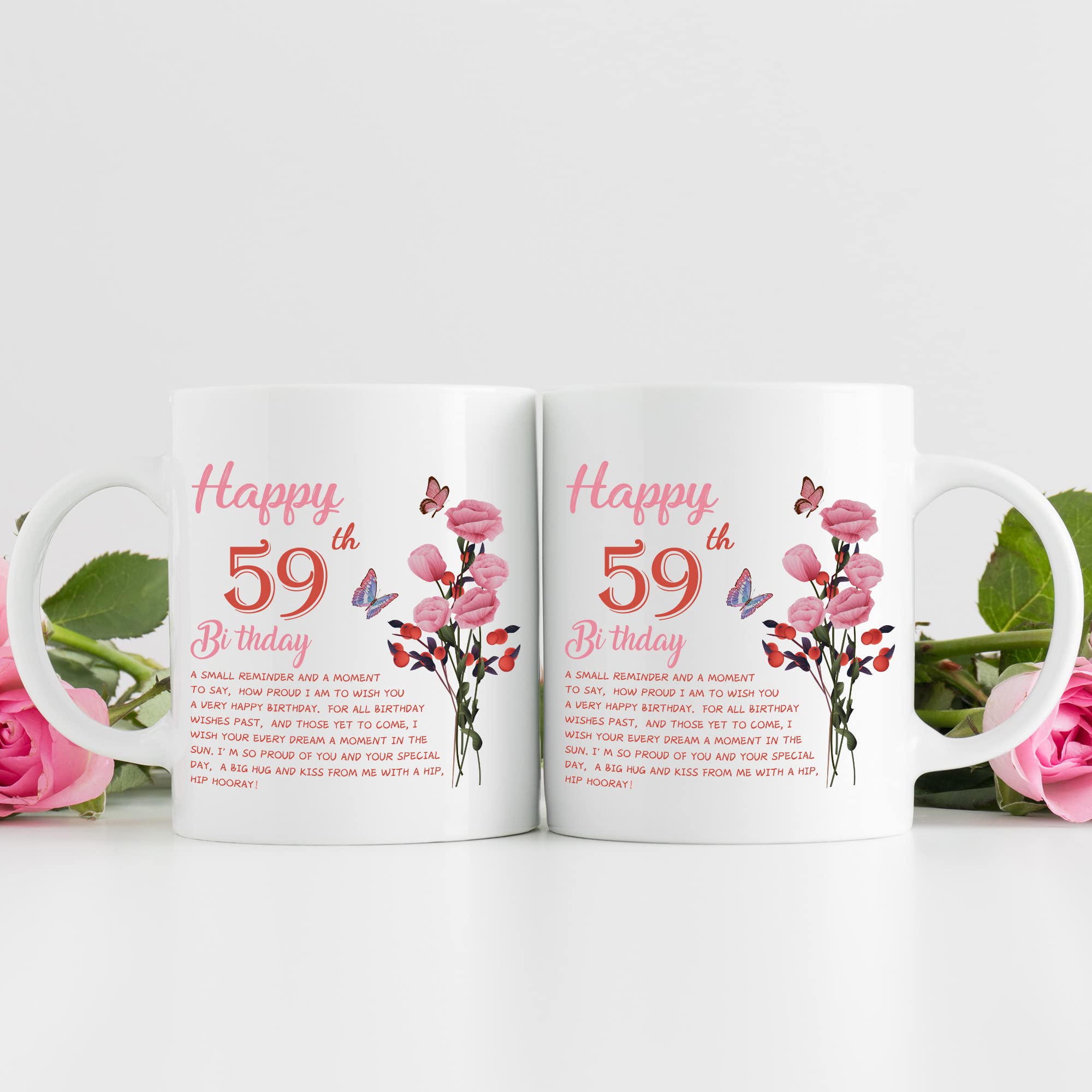59th Birthday Gifts for Women - Funny 11oz Coffee Mug for Wife, Mom, Sister, Aunt or Coworker - Perfect 59th Birthday Present for Women - Great for Coffee, Tea or Hot Chocolate at Home or Office
