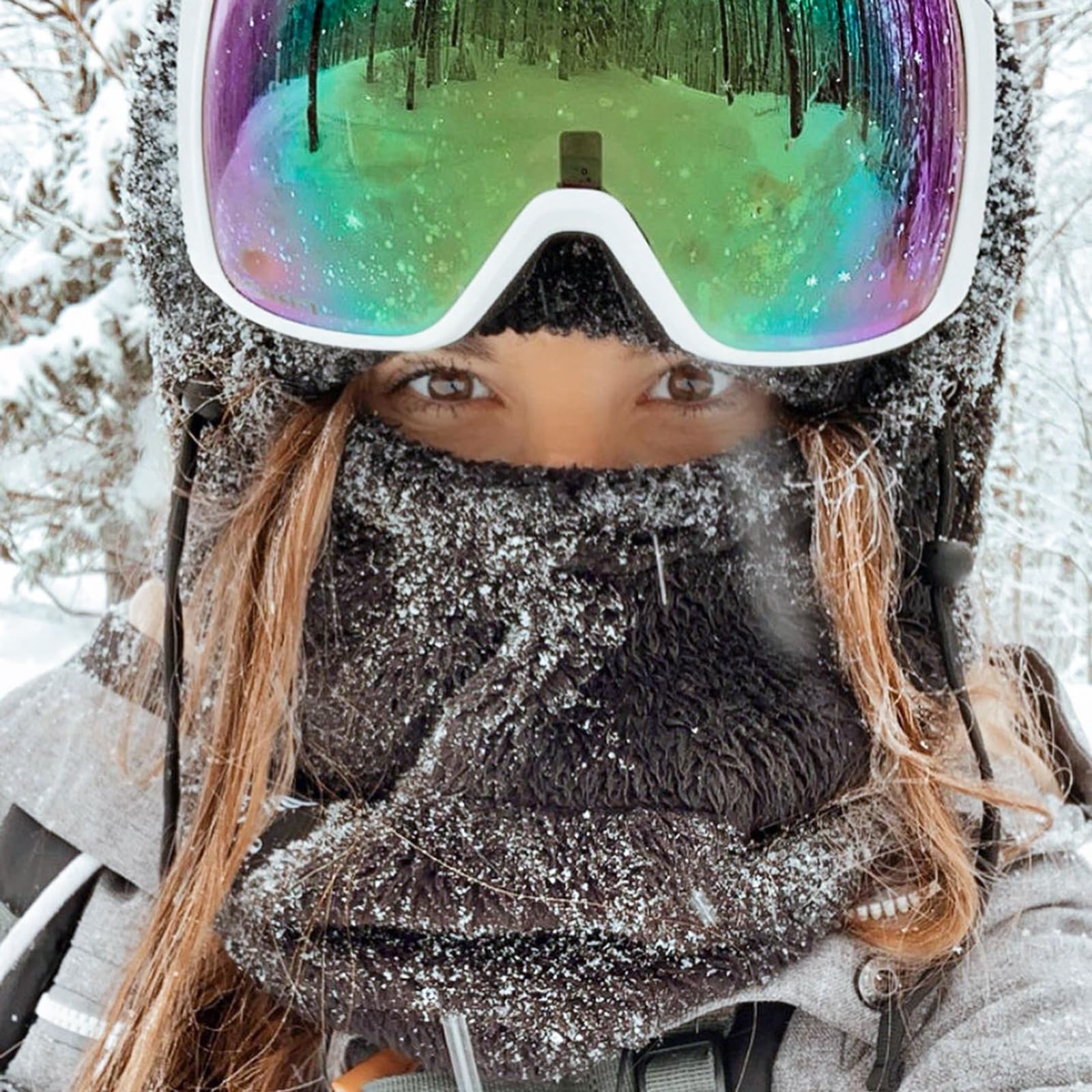 Windproof Fleece Balaclava Face Mask for Men & Women - Warm Winter Ski Mask for Cold Weather - Perfect for Skiing, Snowboarding, Motorcycling & Outdoor Activities