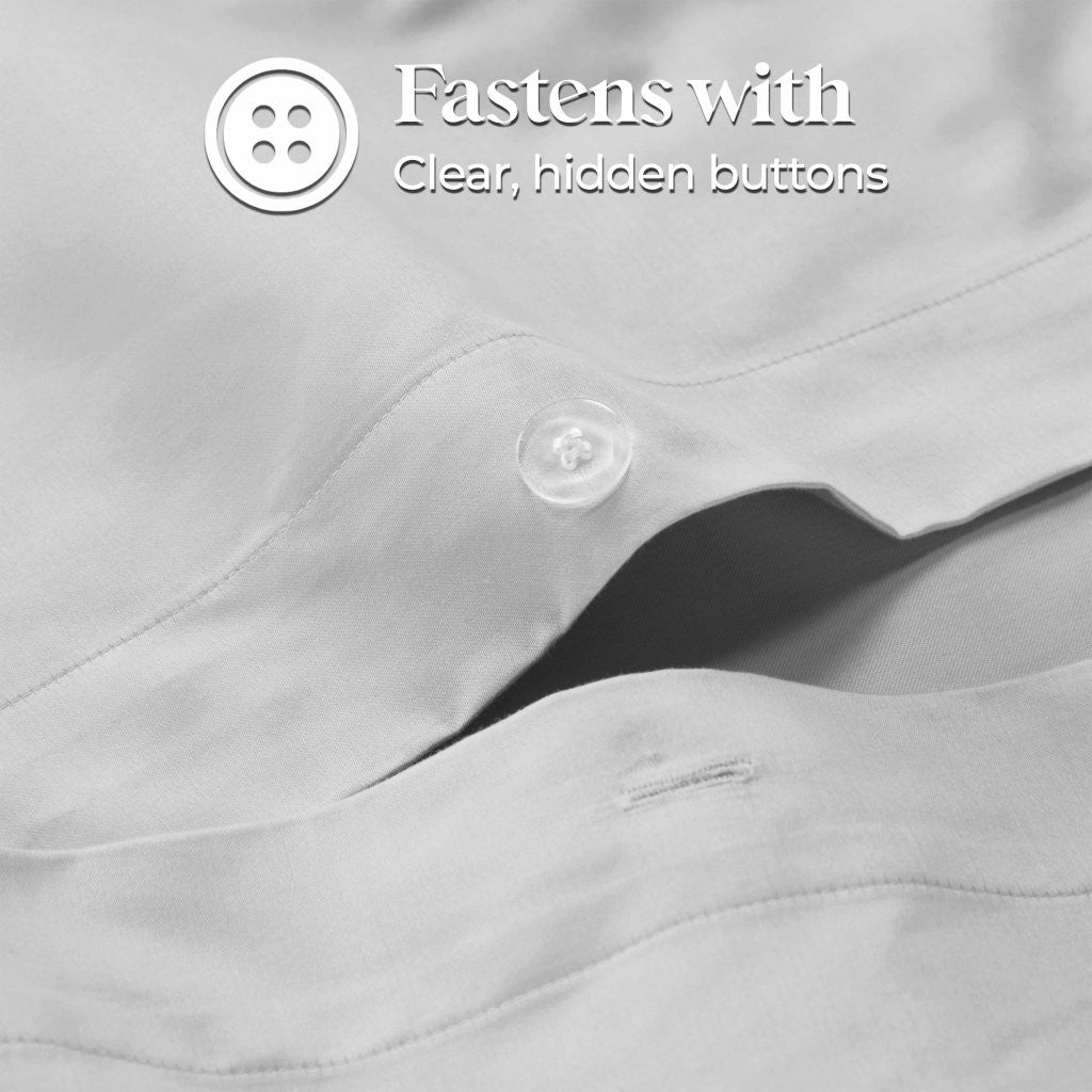 Luxury 1200 Thread Count Egyptian Cotton Duvet Cover Set - King Size, Soft Breathable Bedding for Hotel & Home Use