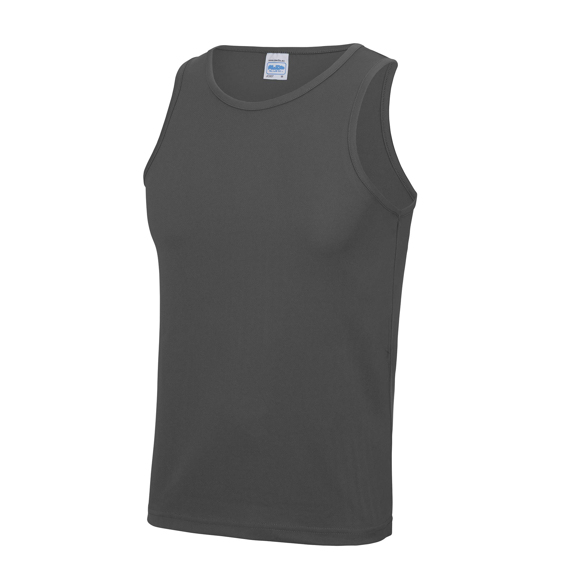 Just Cool Men's Athletic Gym Tank Top - Breathable Workout Shirt for Running, Training & Fitness