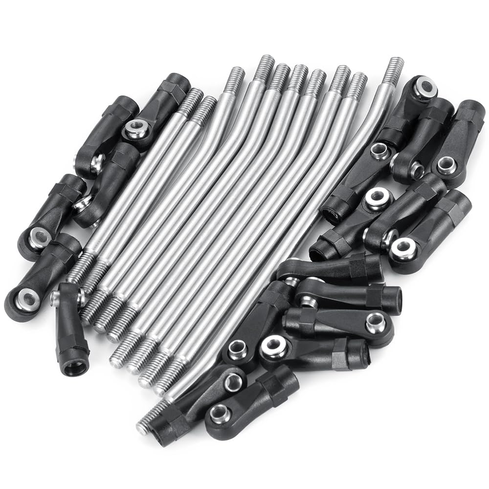RCLIONS Stainless Steel High Clearance Suspension Links - Upgrade Kit for 1/10 Element Enduro Sendero RC Crawler - Durable Off-Road Performance Parts for Rock Crawling & Trail Adventures
