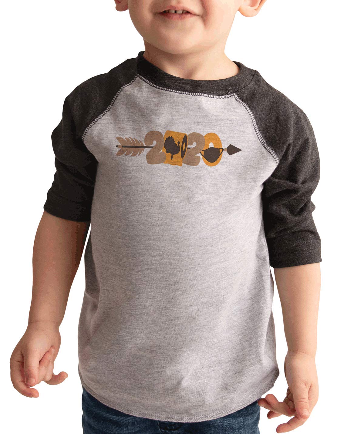 7 ate 9 Apparel Kids Thanksgiving Shirt 2020 - Cute Holiday Outfit for Family Gatherings & Virtual Celebrations