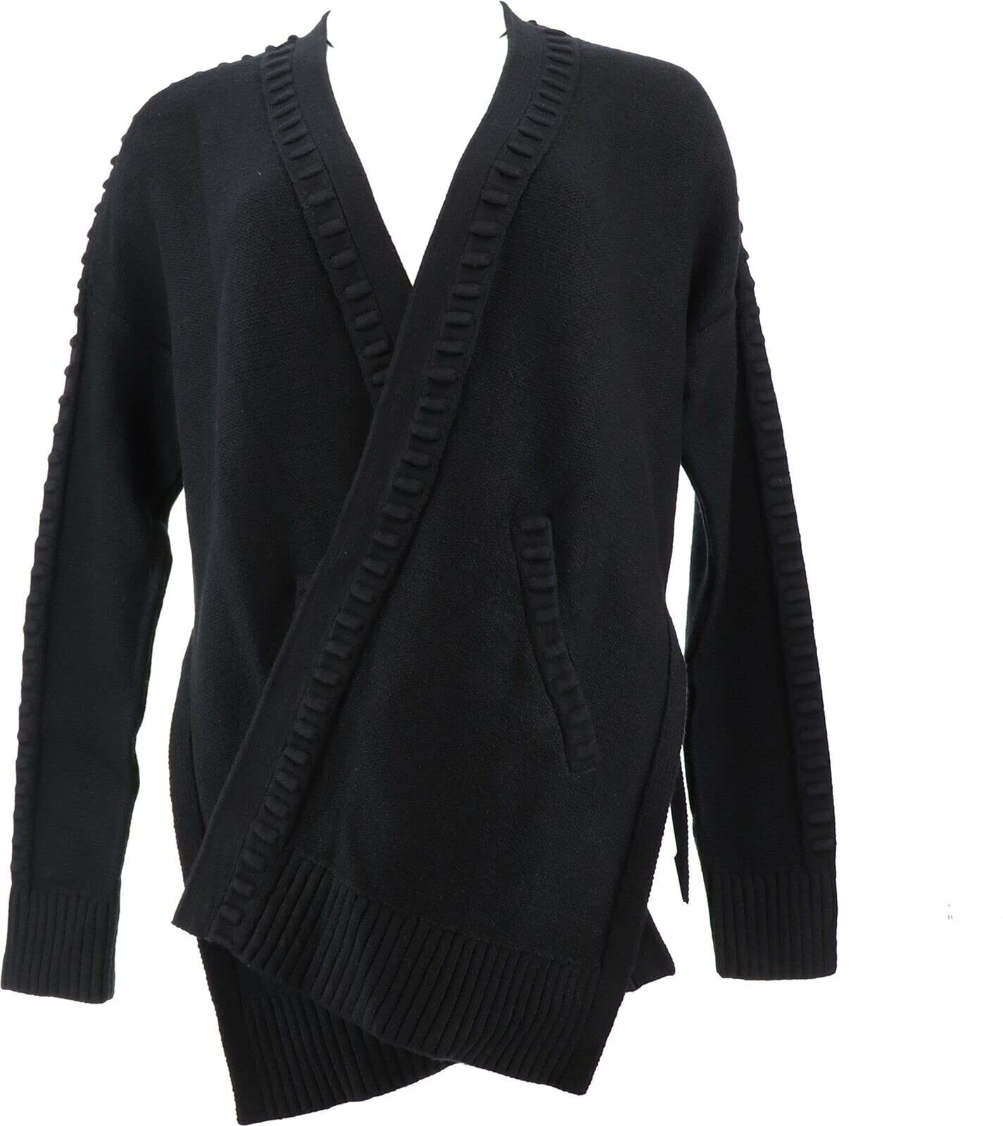 WynneLayers Women's Barrel-Stitch Knit Sweater Cardigan 722-970 - Cozy Fall & Winter Fashion for Casual Outings and Office Wear