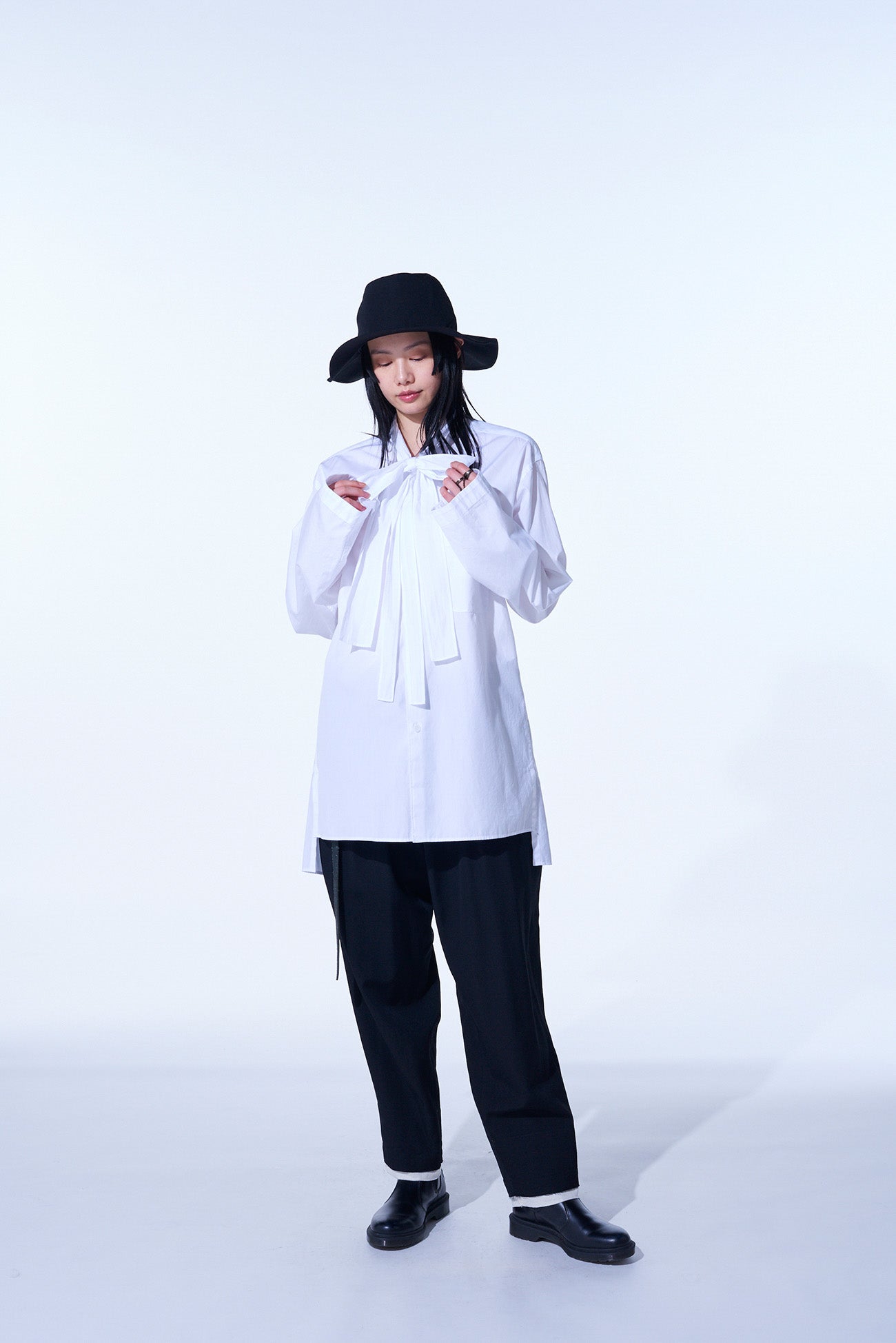 Stylish Cotton Broadcloth Bow Collar Shirt for Women - Elegant Office & Casual Wear | Perfect for Work, Dates & Special Occasions