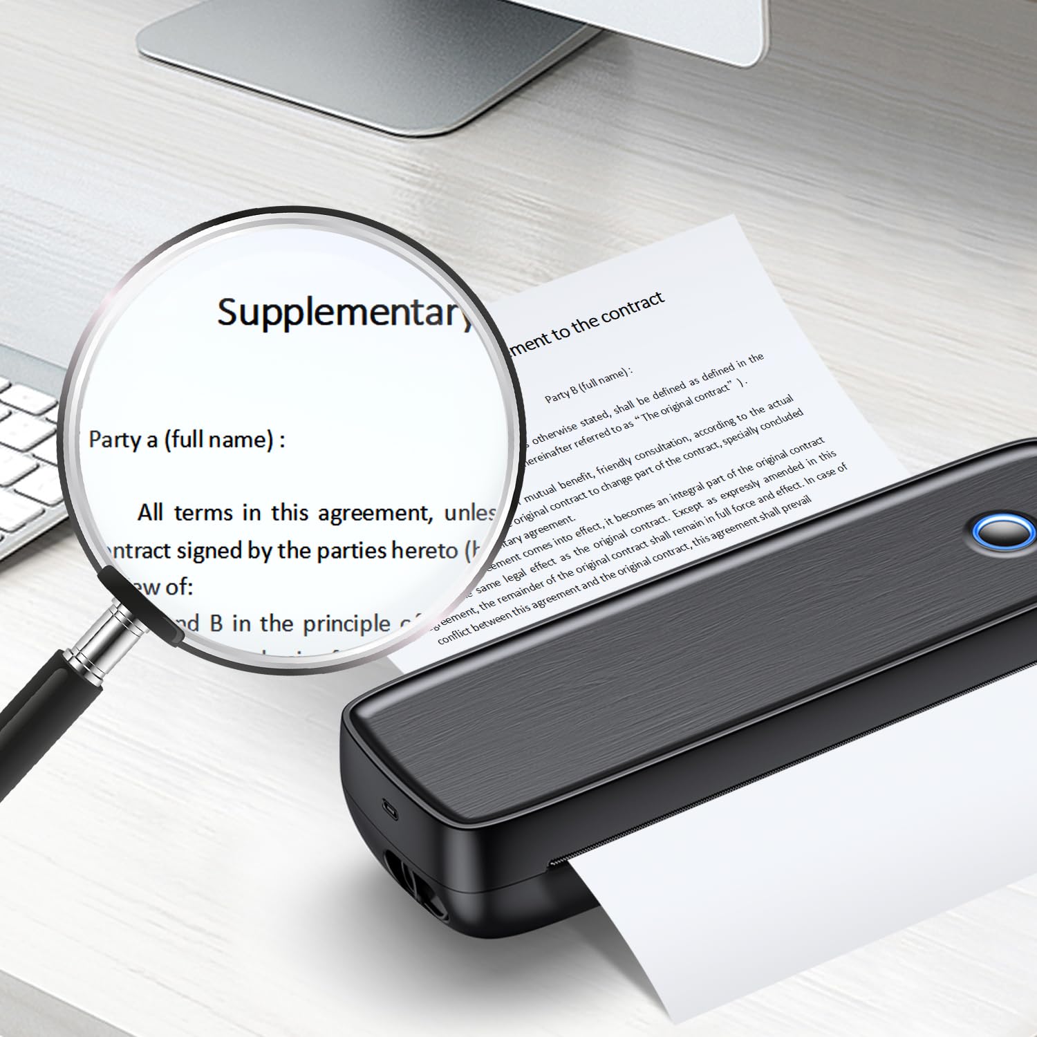 8.5 x 11 Inch Thermal Printer Paper (200 Sheets) - Compatible with A80/A81 Portable Thermal Printers | Automatic Folded Printing Paper Feed | Ideal for Shipping Labels, Receipts & Barcode Printing