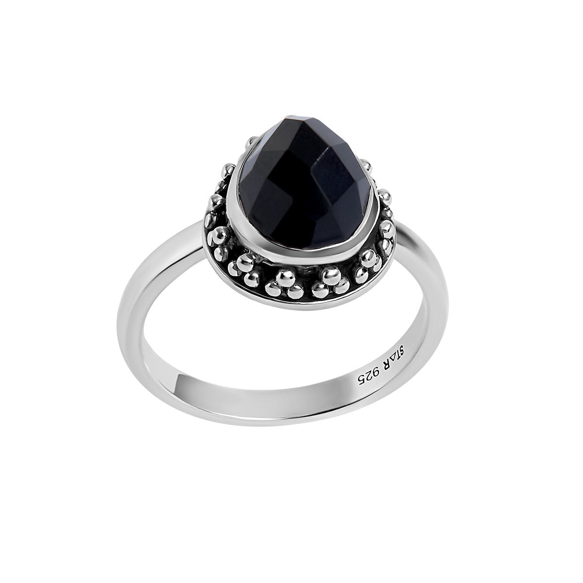 Empyrean Onyx Ring for Men & Women - Elegant Black Onyx Stone Ring - Perfect for Gifts, Weddings & Everyday Wear