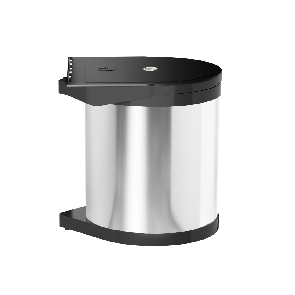 Cefito 12L Stainless Steel Swing Out Pull Out Trash Can - Kitchen Garbage Bin for Under Sink, Pantry & Cabinet Organization