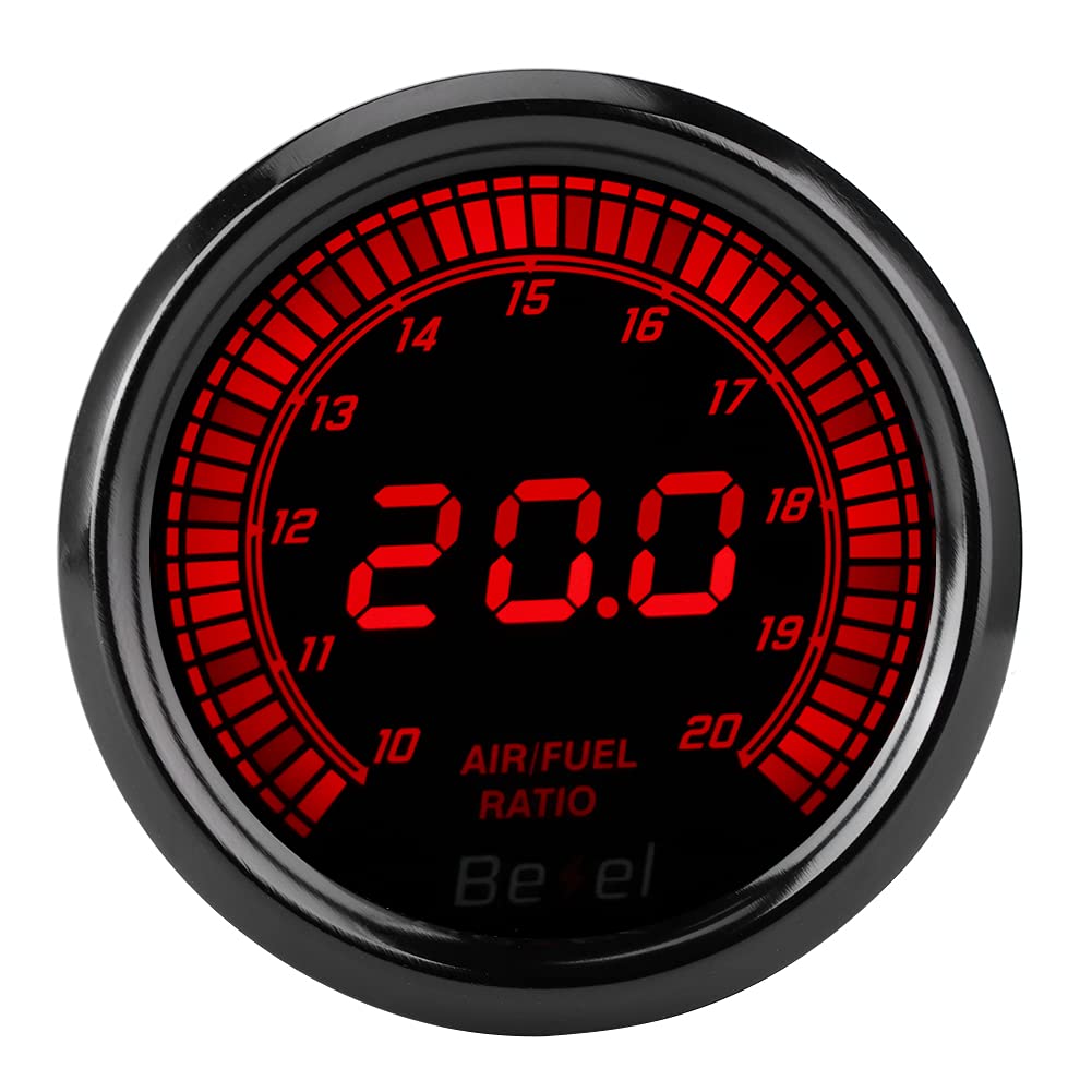 AFR Wideband Air Fuel Ratio Gauge - Digital O2 Sensor Monitor for Car, Truck & Motorcycle Performance Tuning | Racing, Dyno Testing & Engine Diagnostics