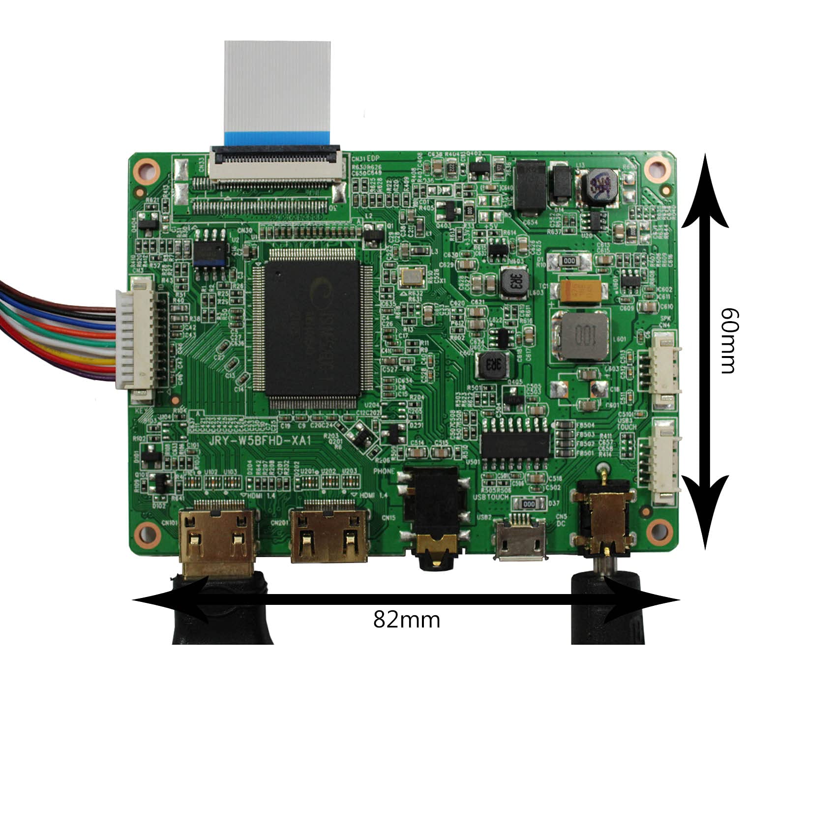 12.6 Inch NV126B5M-N41 IPS Touchscreen Monitor - 1920x515 Resolution with 2 Mini HDMI & Micro USB LCD Controller Board - Perfect for Industrial Control, Digital Signage, and DIY Projects