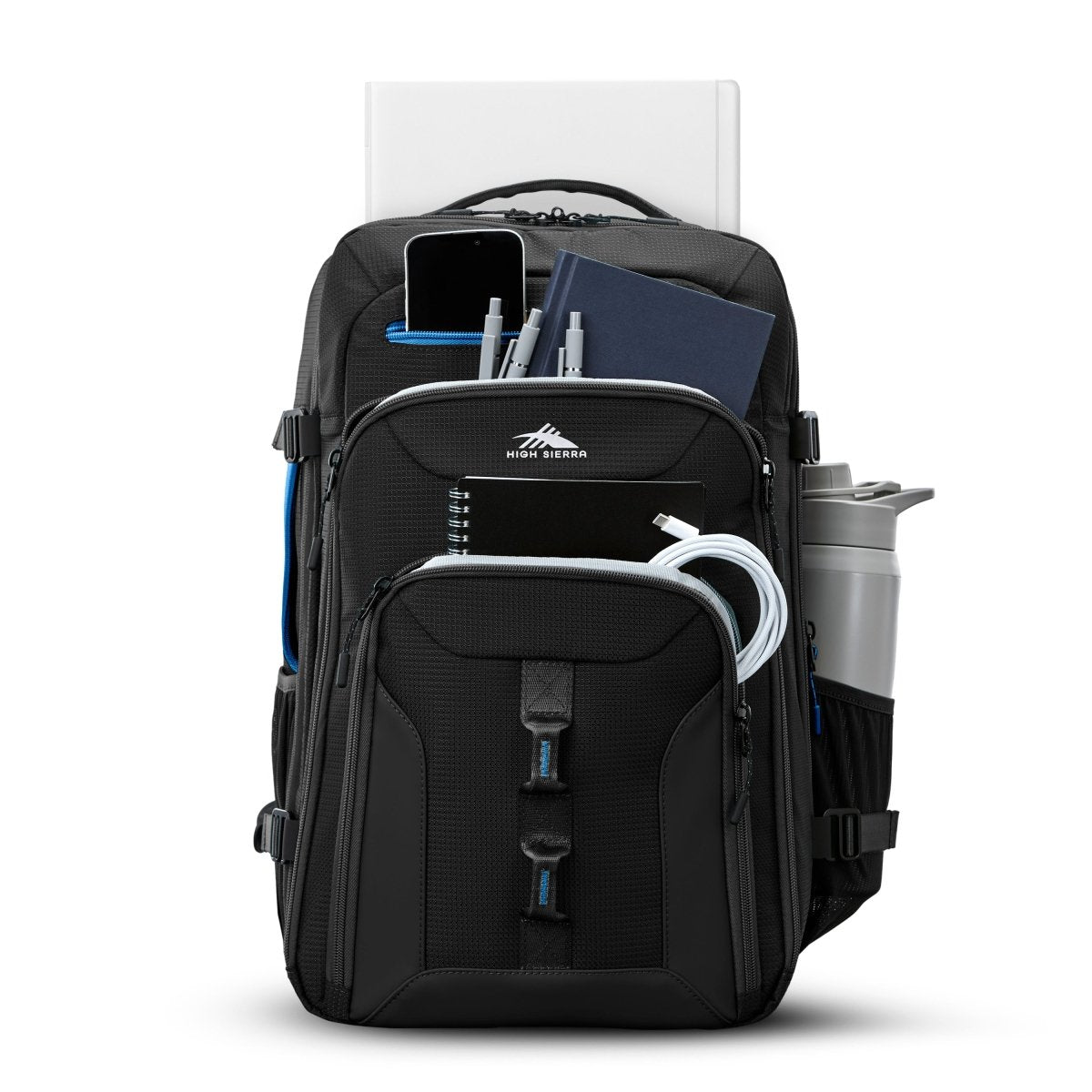 High Sierra Hi Life Travel Backpack - Durable Carry-On Backpack for Men & Women, Lightweight Hiking Daypack with Laptop Compartment - Perfect for Air Travel, Camping & Outdoor Adventures