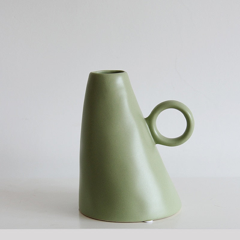 Handmade Ceramic Vase in Earth Tones - Boho Home Decor for Living Room, Bedroom & Wedding Centerpieces
