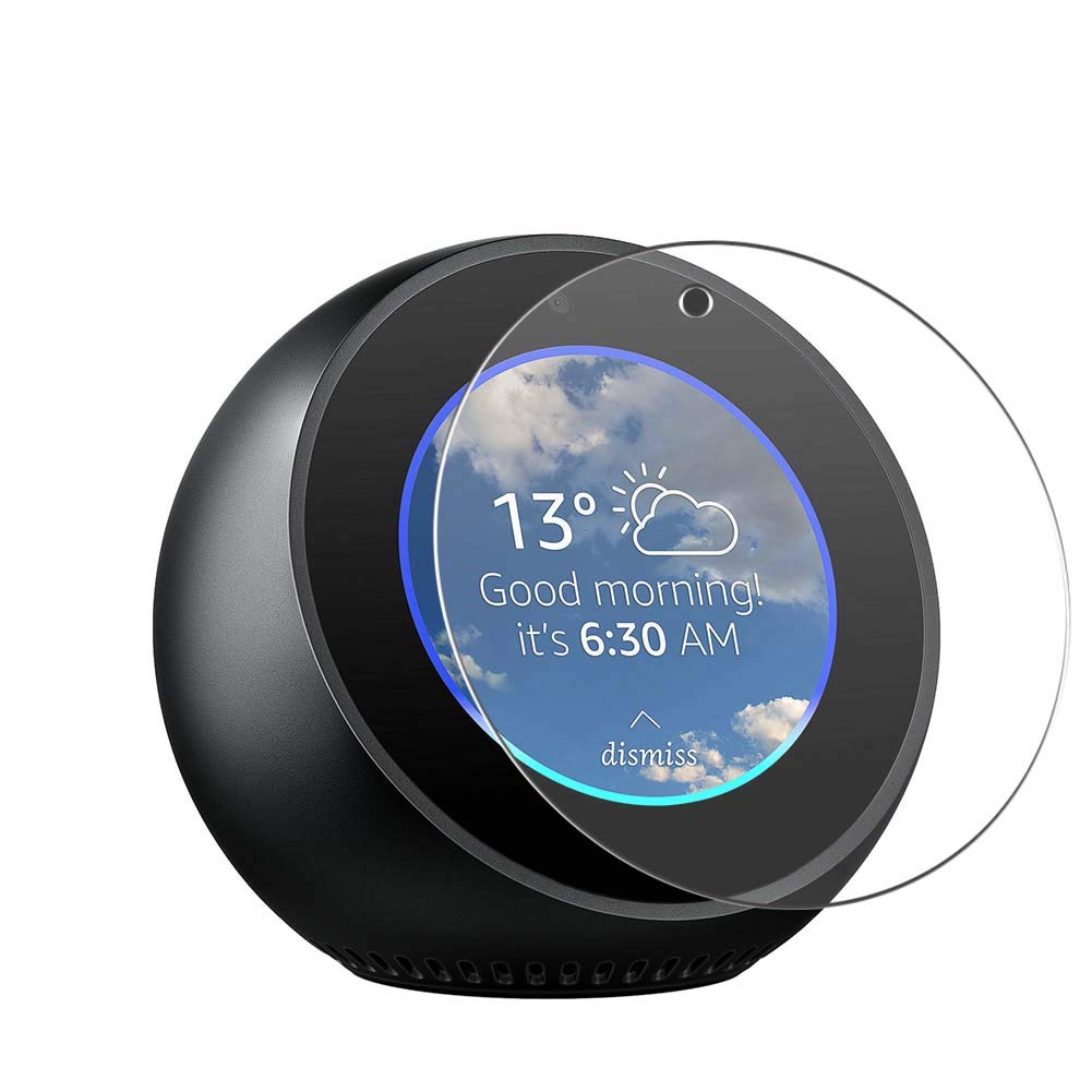 4 Pack TPU Screen Protector Film for AMAZON Echo Spot - HD Clear, Anti-Scratch, Bubble-Free (Not Tempered Glass) - Perfect for Home, Office & Travel Protection