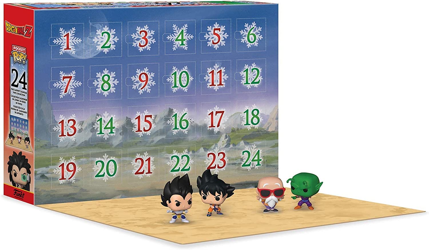 Funko Pop! Advent Calendar - Dragon Ball Z Collectible Figures - 24 Days of Holiday Surprises for Anime Fans & Collectors - Perfect for Christmas Countdown & Gifts