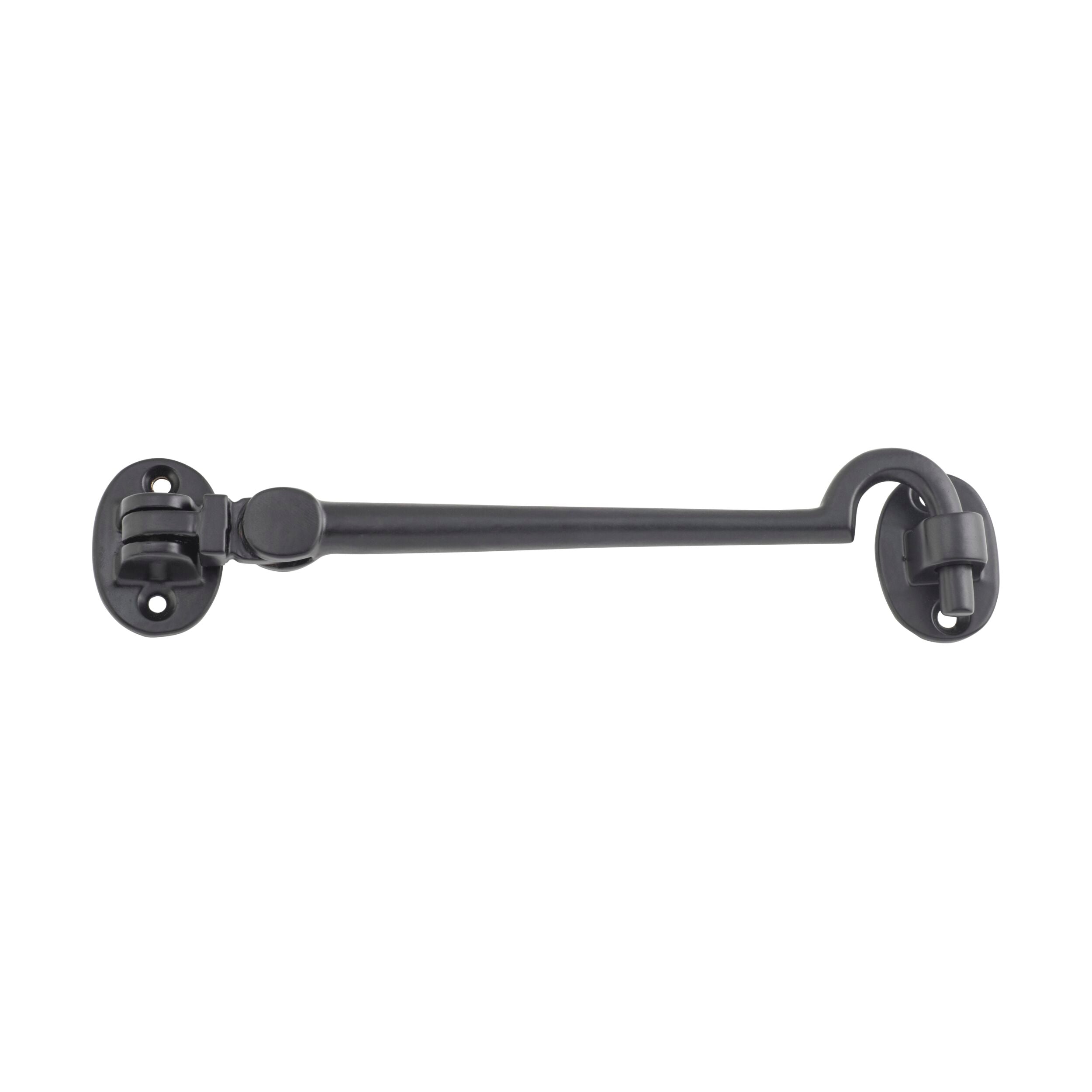 Large Matte Black 9677 Cabin Hook - 150mm (6