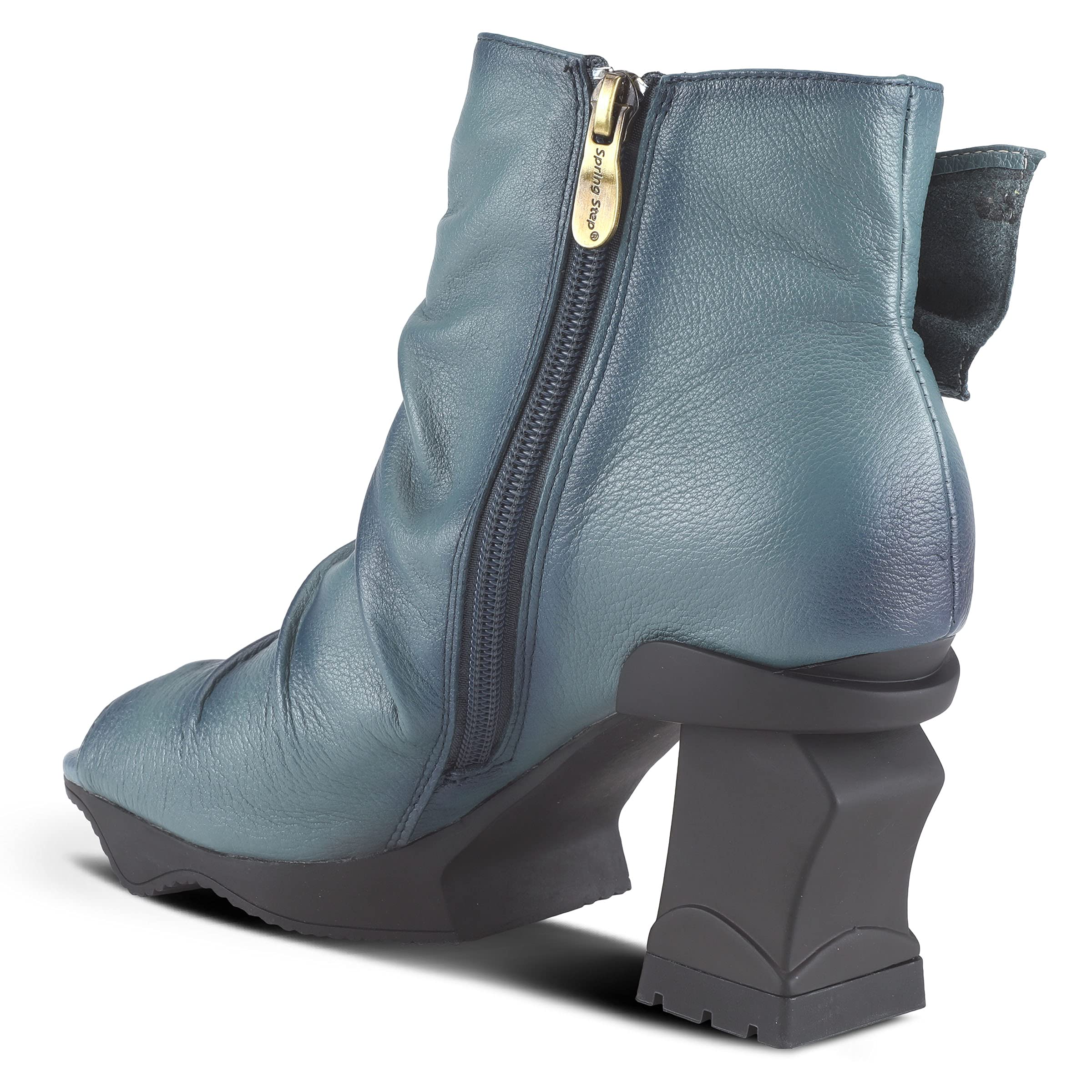Spring Step L`Artiste Women's Nesgara Ankle Booties - Comfortable Low Heel Shooties for Casual Wear, Office & Date Night Outfits