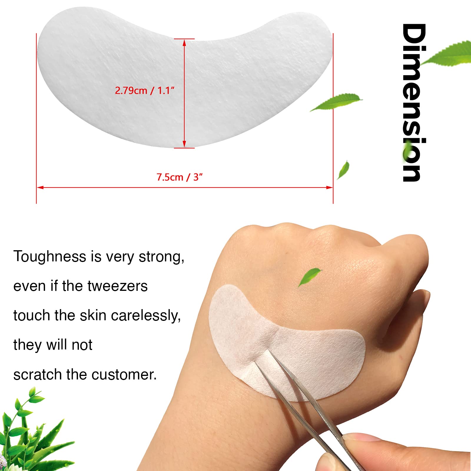 GreenLife 100% Natural Eyelash Extension Under Eye Gel Pads - Collagen & Aloe Vera Hydrogel Eye Patches Kit (400 Pairs) for Eyelash Extensions, Spa & Salon Supplies - Perfect for Lash Artists & Beauty Professionals