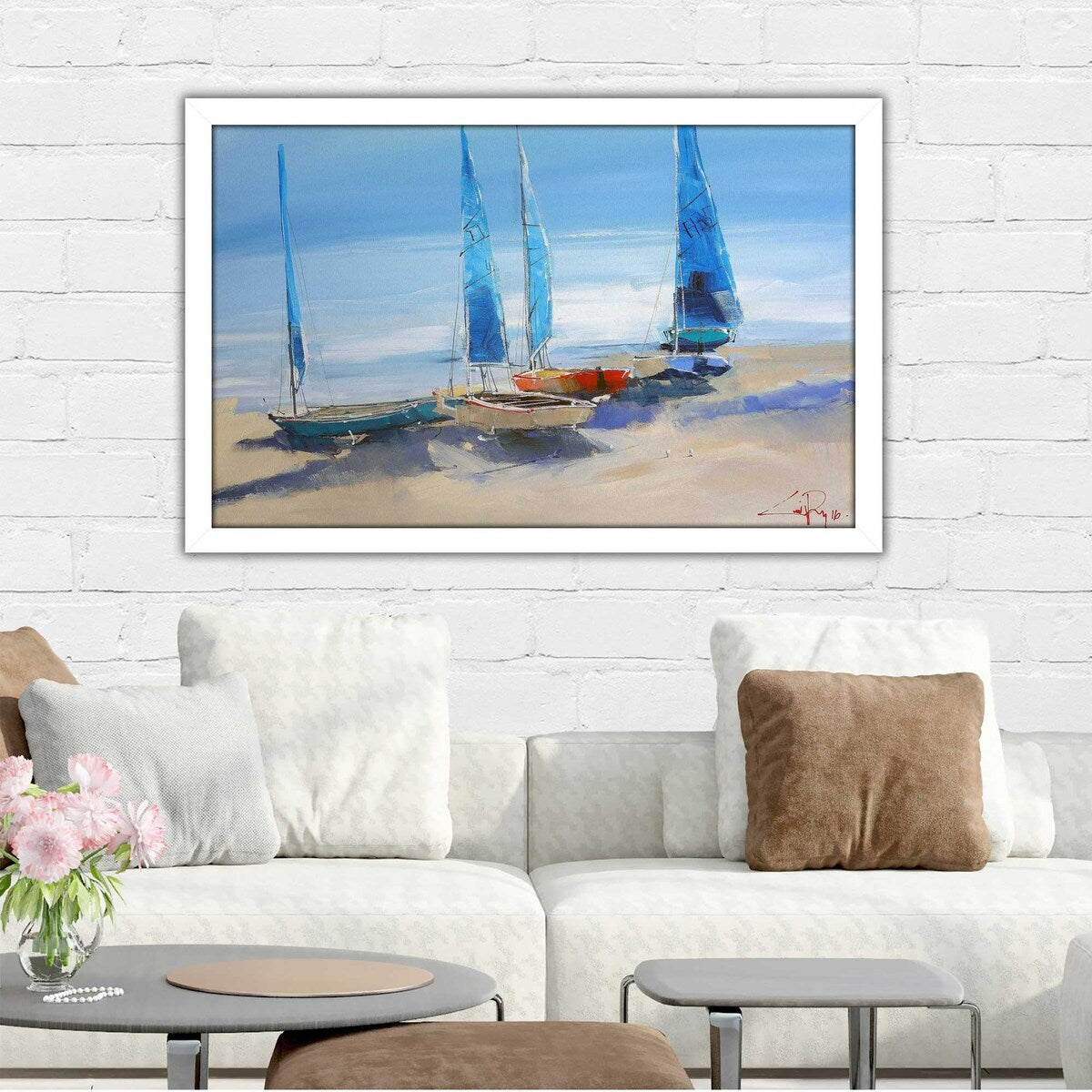 Before The Sail by Craig Trewin - Premium Acrylic Wall Art Print - Perfect for Beach House Decor & Nautical Themed Rooms