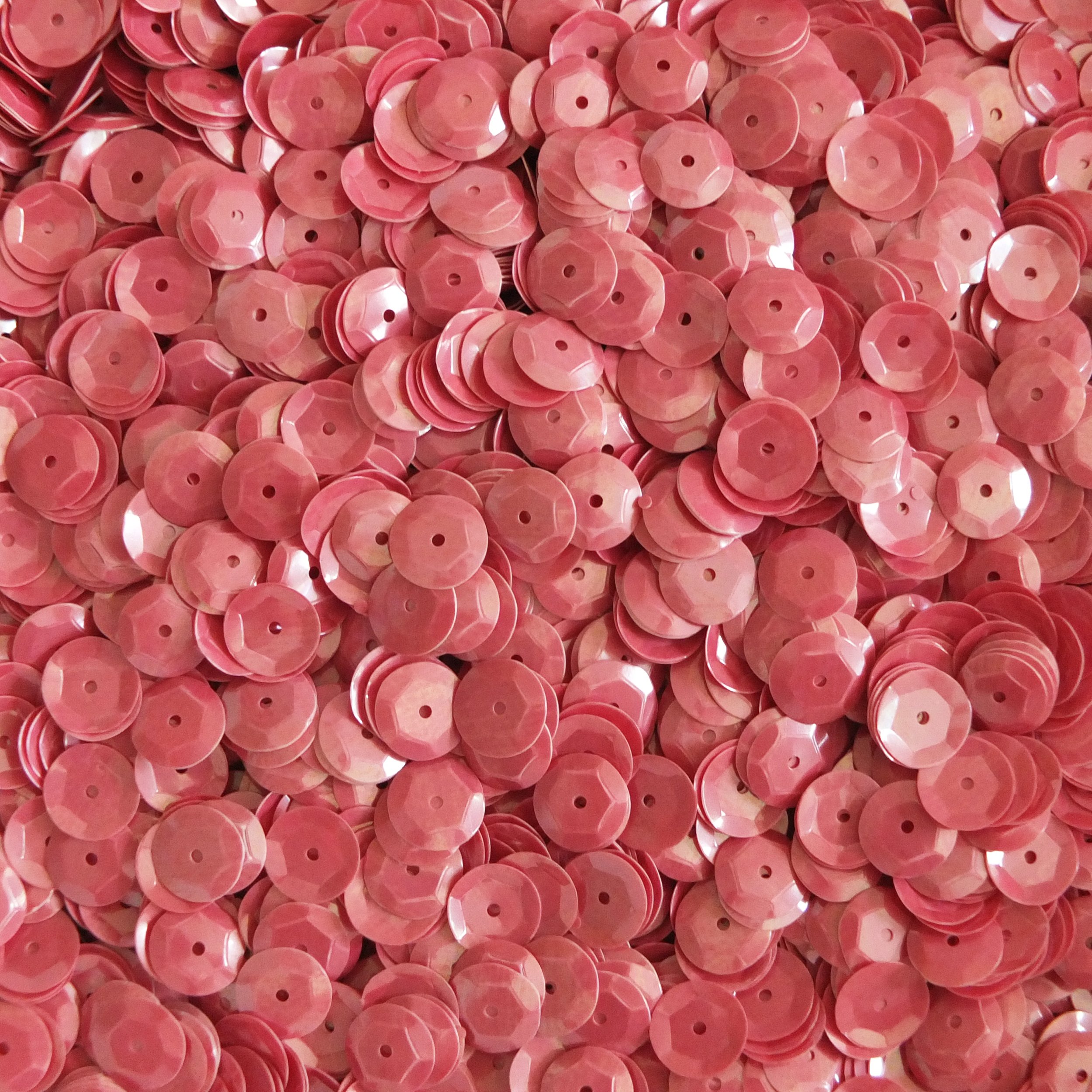 8mm Cup Sequins Rose Pink Luster Shiny Opaque - Perfect for DIY Crafts, Costume Design, and Party Decorations