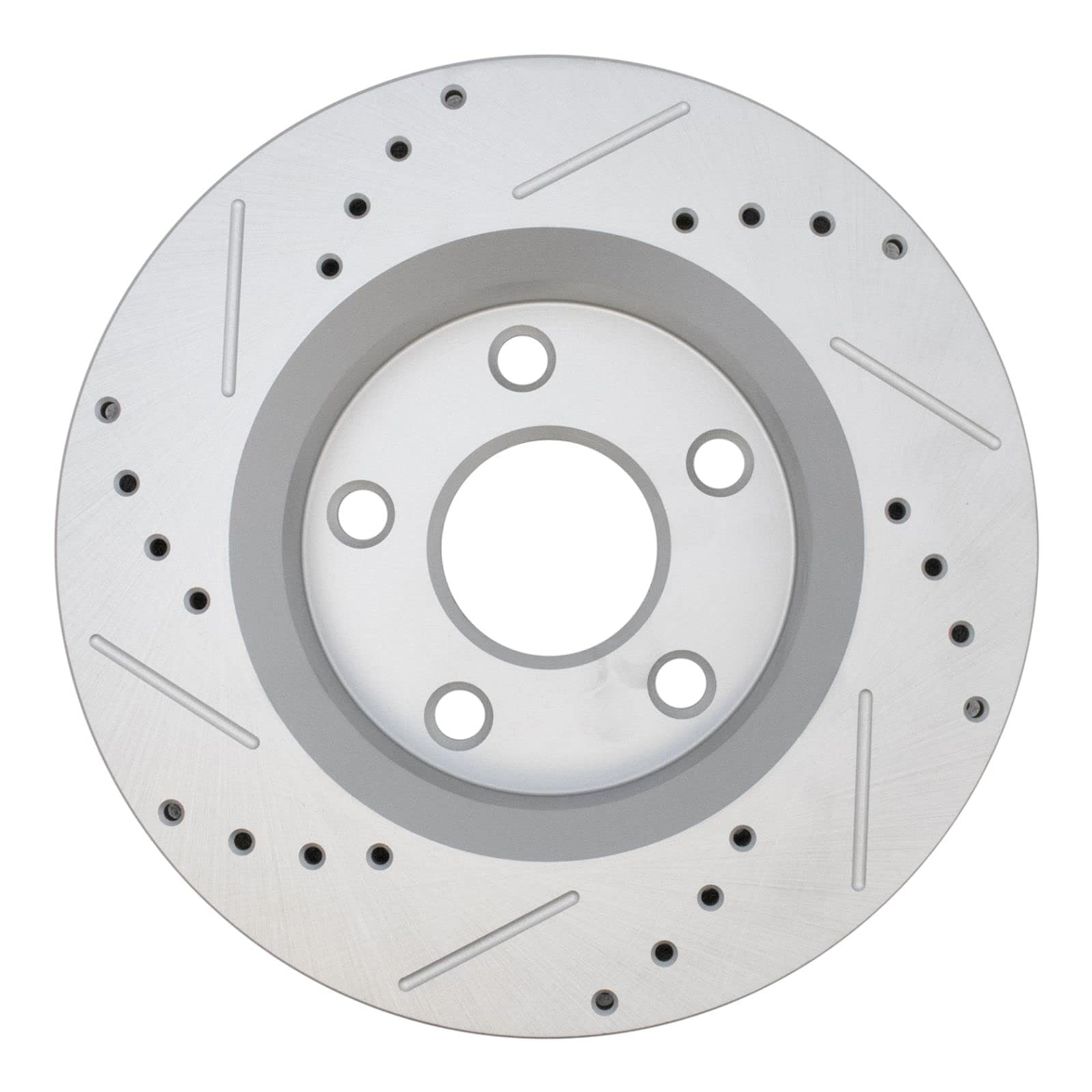 Premium G-Coated Cross Drilled & Slotted Front Performance Brake Rotors Set - Compatible with 2007-2017 Jeep Wrangler & 2018 Wrangler JK - Enhanced Stopping Power for Off-Road Adventures & Daily Driving