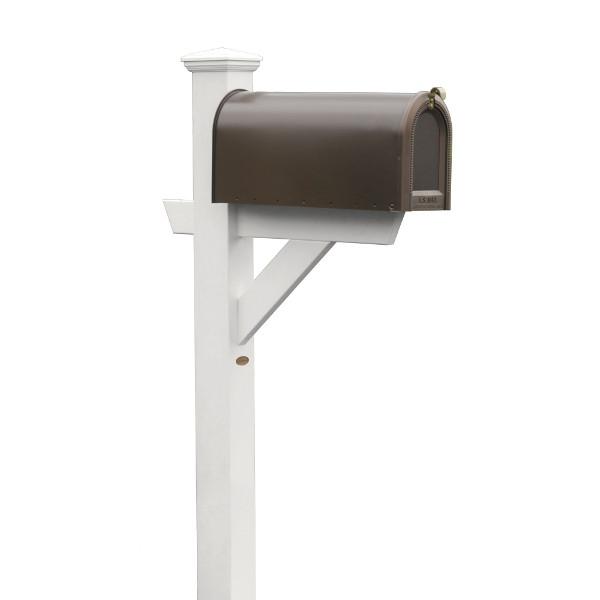 Durable Outdoor Hazleton Mailbox Post - Heavy Duty Steel Mailbox Stand with Anti-Rust Coating for Residential & Commercial Use - Perfect for Driveway, Garden, and Front Yard Installation