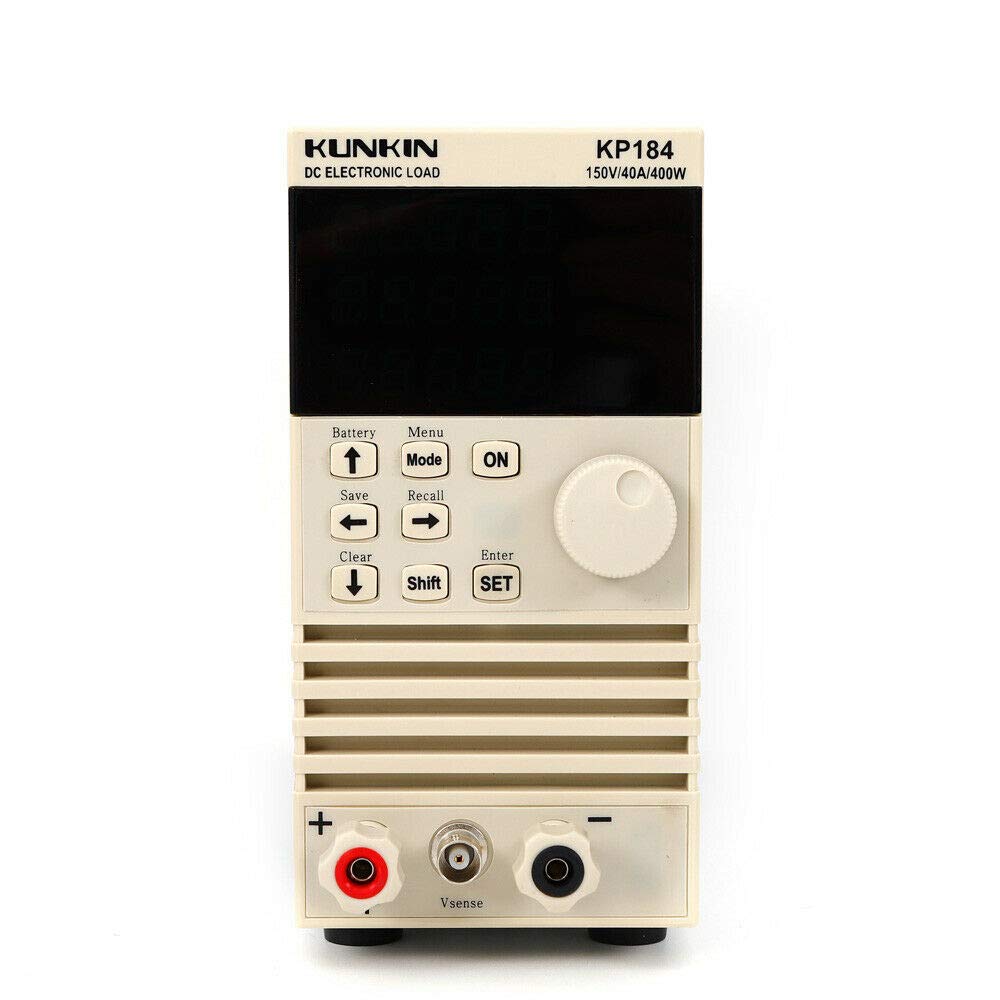 KP184 Programmable DC Electronic Load Tester - 400W, 0-150V, 0-40A - Single-Channel Battery Testing for Power Supplies, Solar Panels & EV Chargers