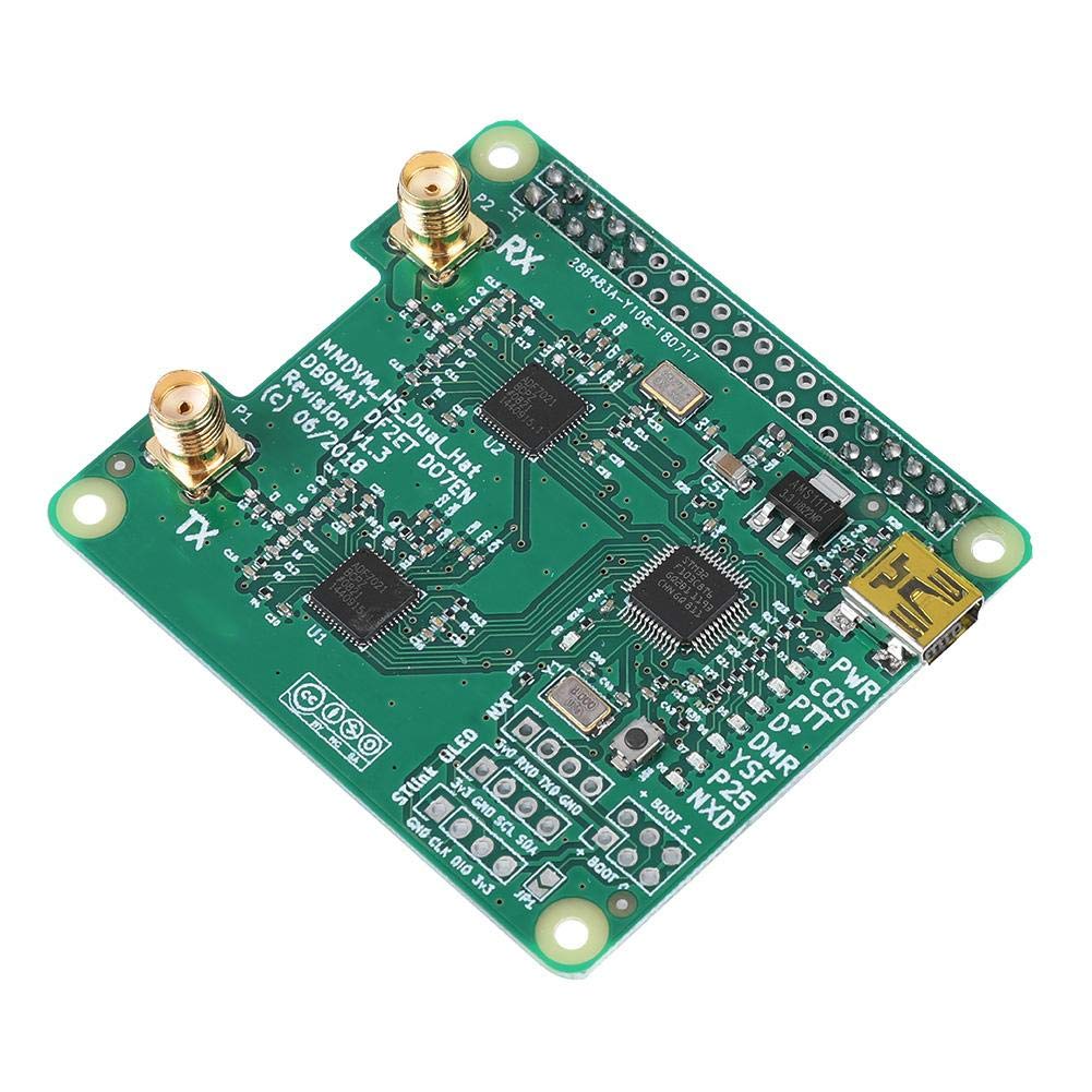 USB MMDVM Duplex Module Dual Antenna Board Hotspot Kit with 10mW High RF Power - Compatible with DMR/P25/D-STAR/Yaesu System Fusion - Perfect for Amateur Radio, Digital Voice Communication & Repeater Setup