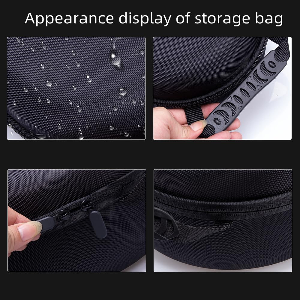 Hard Travel Case for Vision Pro VR Gaming Headset - Shockproof EVA Storage Bag with Carrying Handle - Protective Hard Shell for VR Headset & Game Controllers - Perfect for Travel, Storage & Gaming Sessions