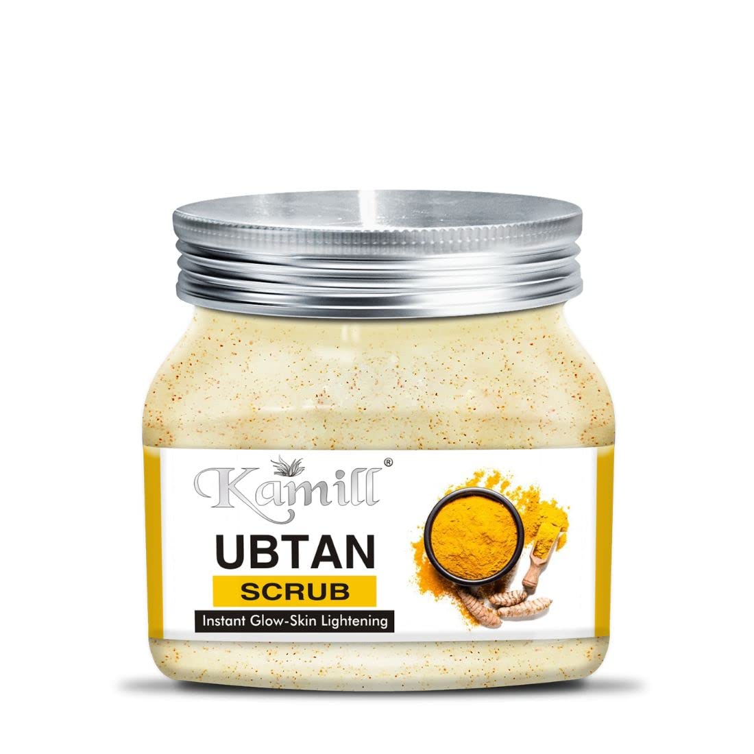 Kamill Ubtan Skin Lightening Scrub for Body & Face - 500g | Natural Brightening Exfoliator for Glowing Skin | Perfect for Daily Skincare Routine & Spa Treatments