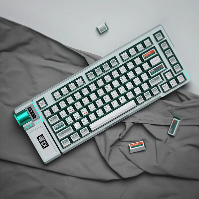 Cyberpunk Style PBT Keycap Set for Mechanical Keyboards - OEM Profile, Durable & Anti-Fade - Perfect for Gaming, Typing & Custom PC Builds