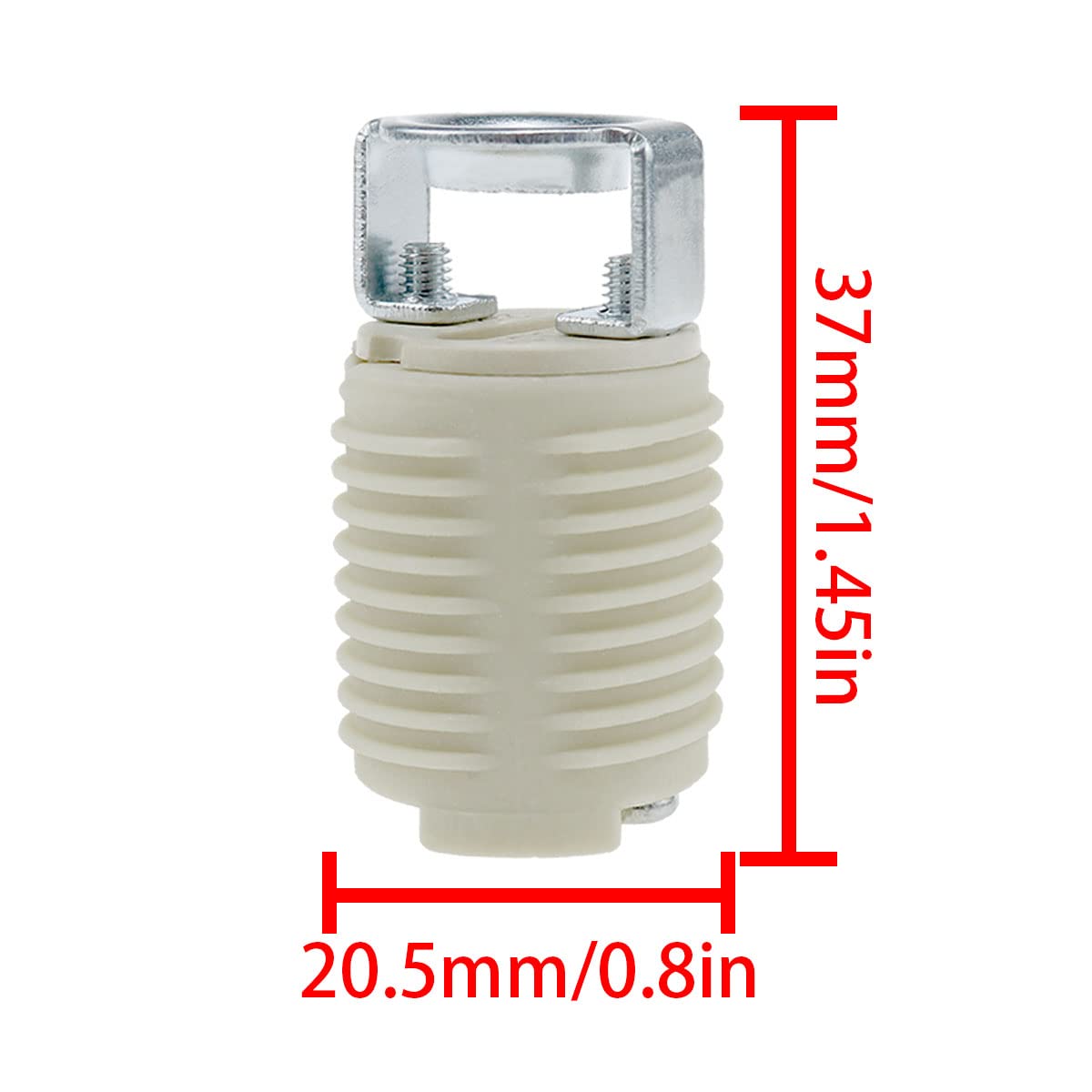 G9 Ceramic Lamp Holder White - 4PCS G9 Bulb Socket for Halogen, LED, and Ceiling Lights - Durable Replacement for Home, Office, and Commercial Lighting