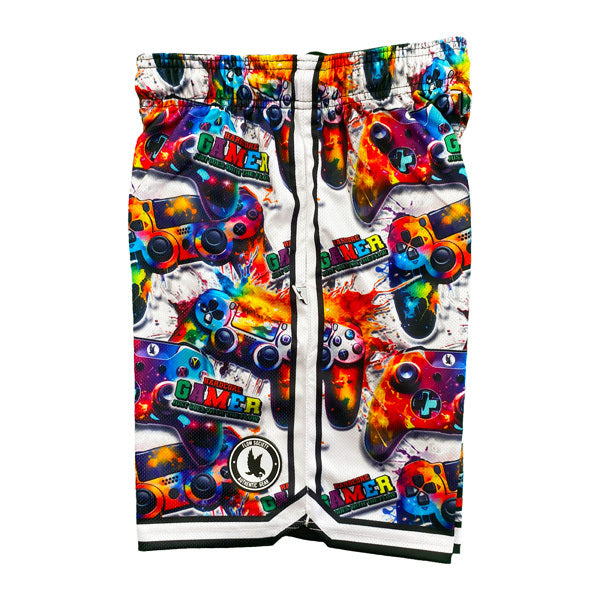 Boys Gamer Flow Shorts - Comfortable Athletic Shorts for Teen Gamers - Perfect for Gaming, Esports, and Casual Wear