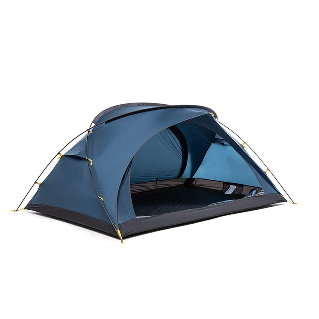 Ultralight 2-Person Camping Tent - Easy Setup, Waterproof Double Layer with Mesh Windows - Instant Tent for Hiking, Backpacking & Family Outdoor Adventures (Blue)