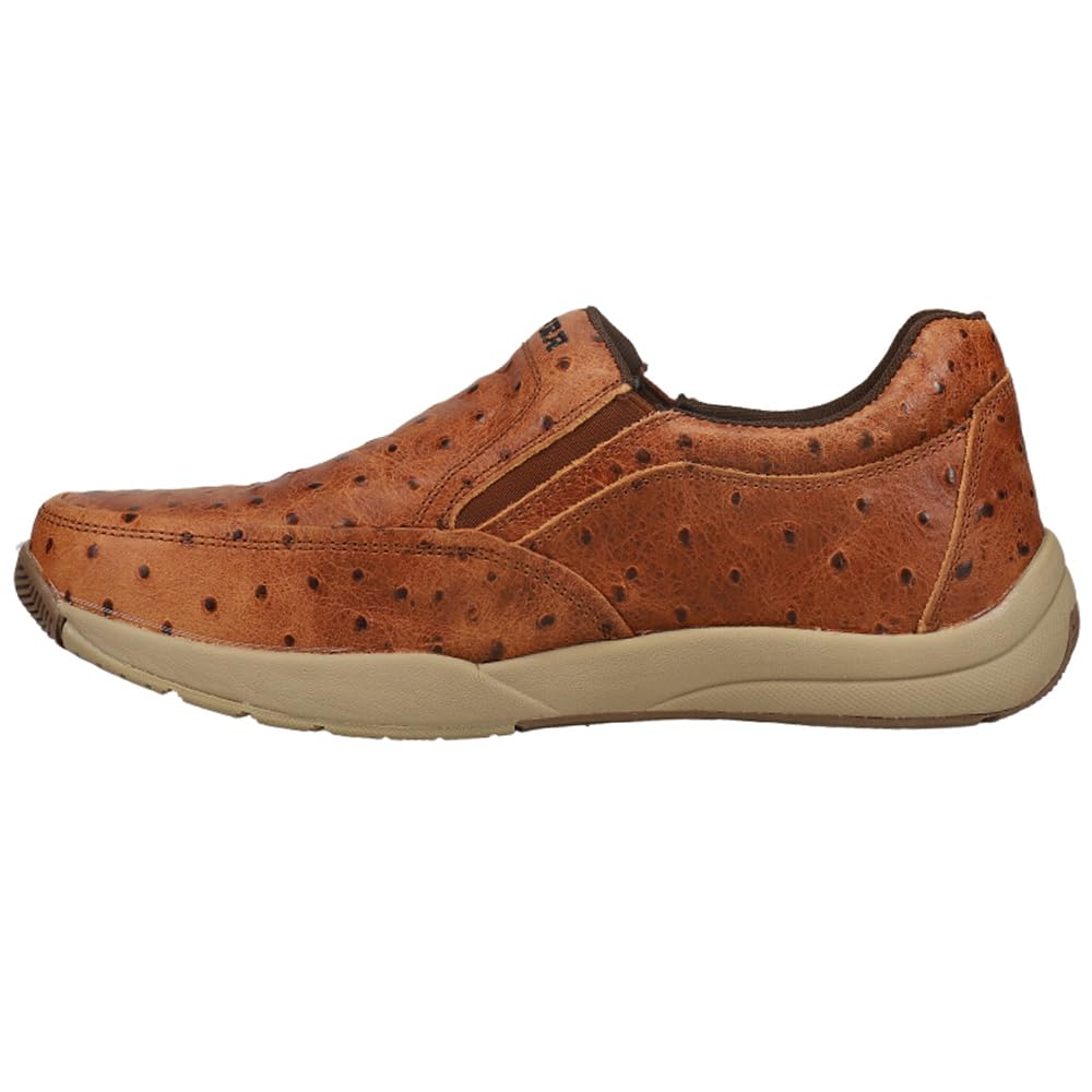 ROPER Men's Ulysess Slip-On Casual Shoes - Comfortable Brown Loafers for Walking, Work & Everyday Wear