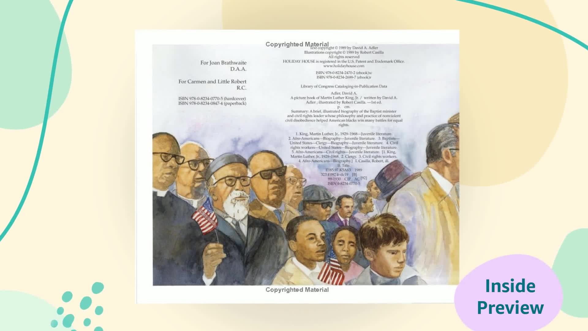 Martin Luther King Jr. Picture Book Biography - Inspiring Civil Rights Story for Kids | Perfect for Black History Month, Classroom Education & Bedtime Reading