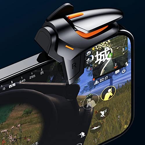 BoxWave Gaming Gear - Touchscreen QuickTrigger Auto & Trigger Buttons for Blackview A80s | Autofire Mobile FPS Controller | Jet Black | Perfect for PUBG, Call of Duty Mobile & Fortnite Gaming