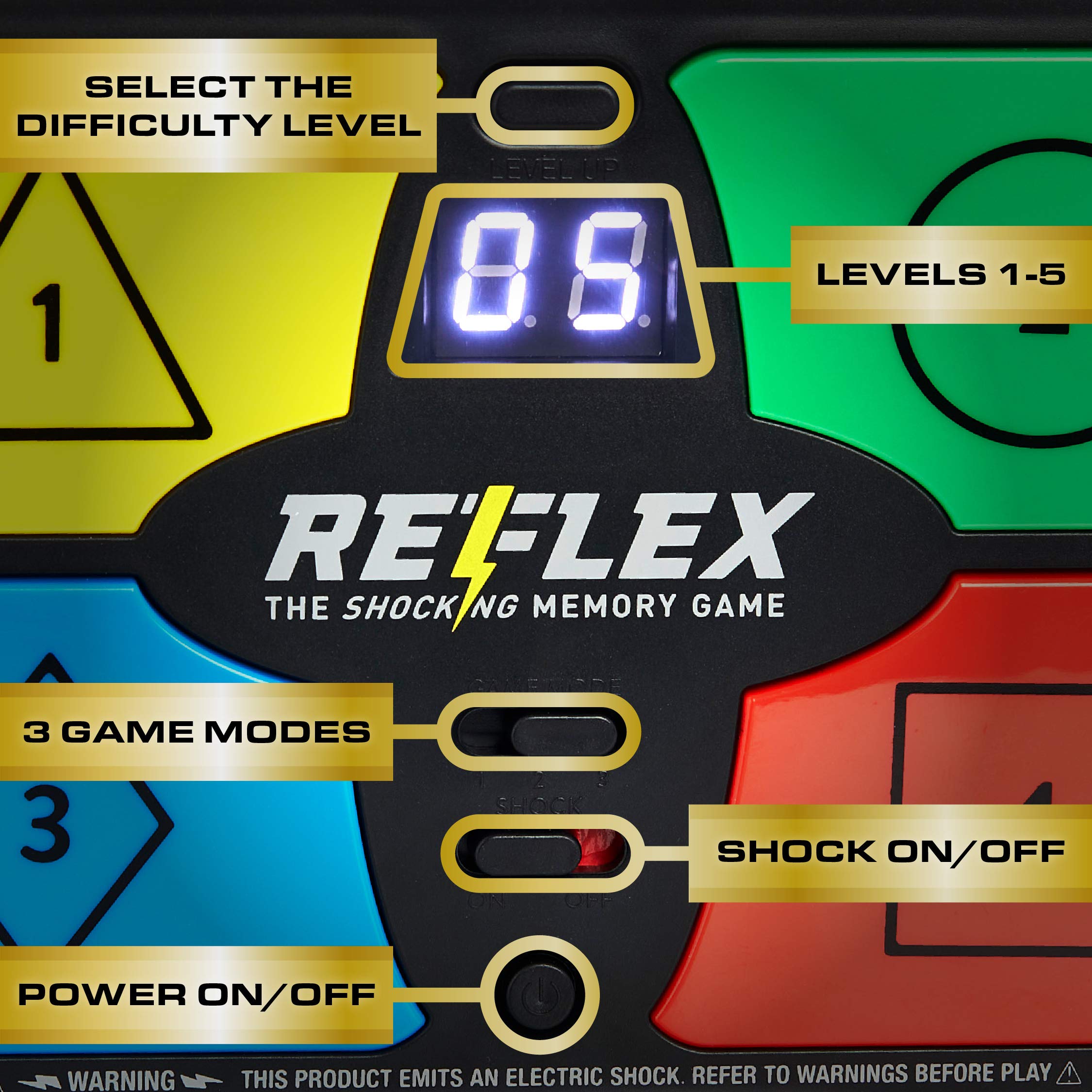 Lightning Reaction Shocking Games Bundle - Shocktato & Reflex Shocking Memory Game for Family Party & Group Fun - Exciting Electronic Shock Game for Adults & Kids - Perfect for Game Nights, Birthday Parties & Team Building Activities