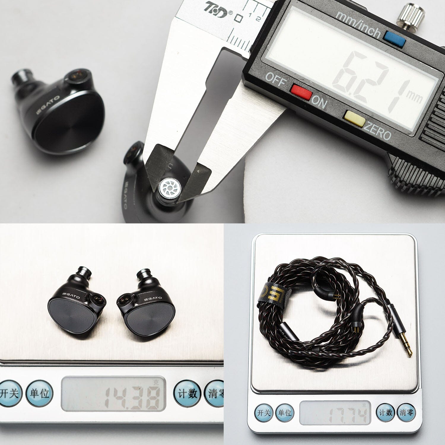 7HZ Legato Dual Dynamic Driver IEMs - High Fidelity In-Ear Monitors for Audiophiles, Musicians & Gamers - Perfect for Studio Recording, Live Performances & Gaming