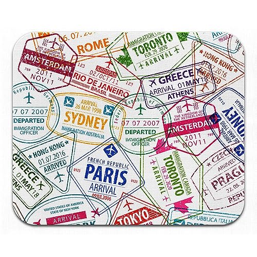 Unisex Passport Travel Stamps Pattern