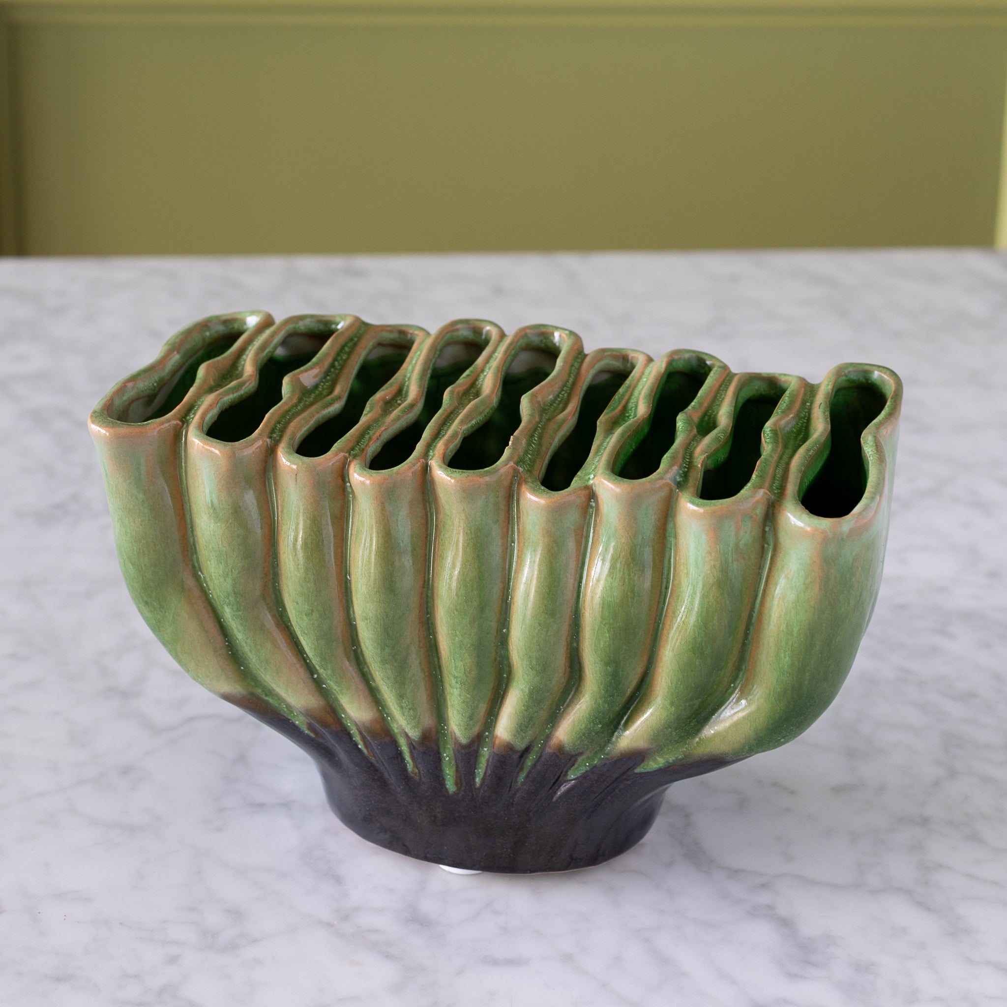 Handmade Artisan Ceramic Vase - Elegant Home Decor for Living Room, Dining Table & Wedding Centerpiece
