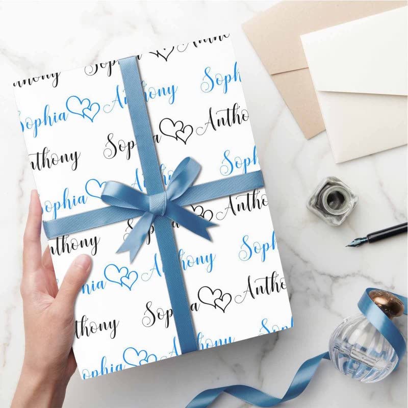 Custom Personalized Name Happy Birthday Wrapping Paper - 58