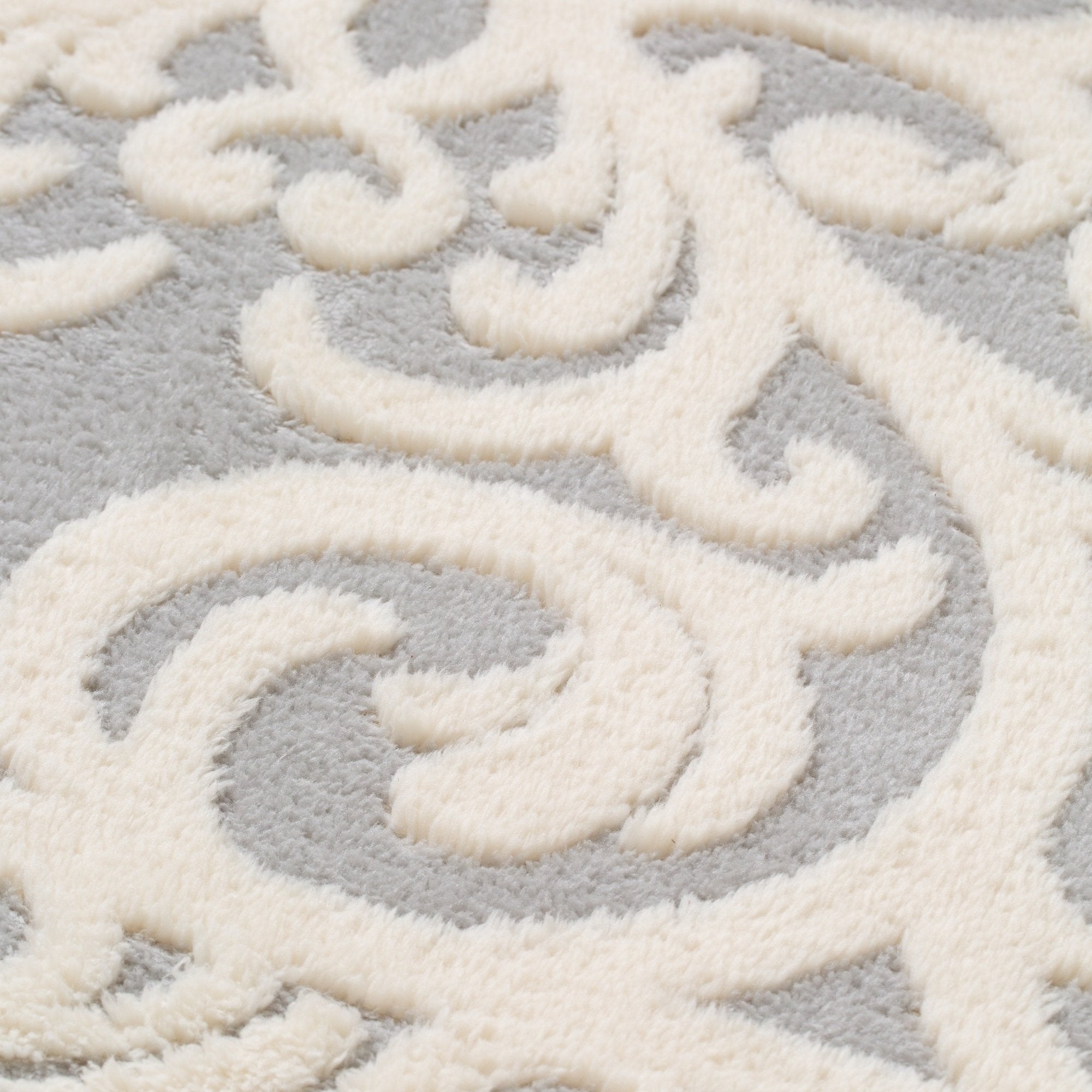 Elfia Soft Gray Carpet Rug 140 - 6.2 x 4.6 Feet (190x140cm) - Plush Living Room Rug for Home Decor, Bedroom Floor Mat, Cozy Nursery Carpet