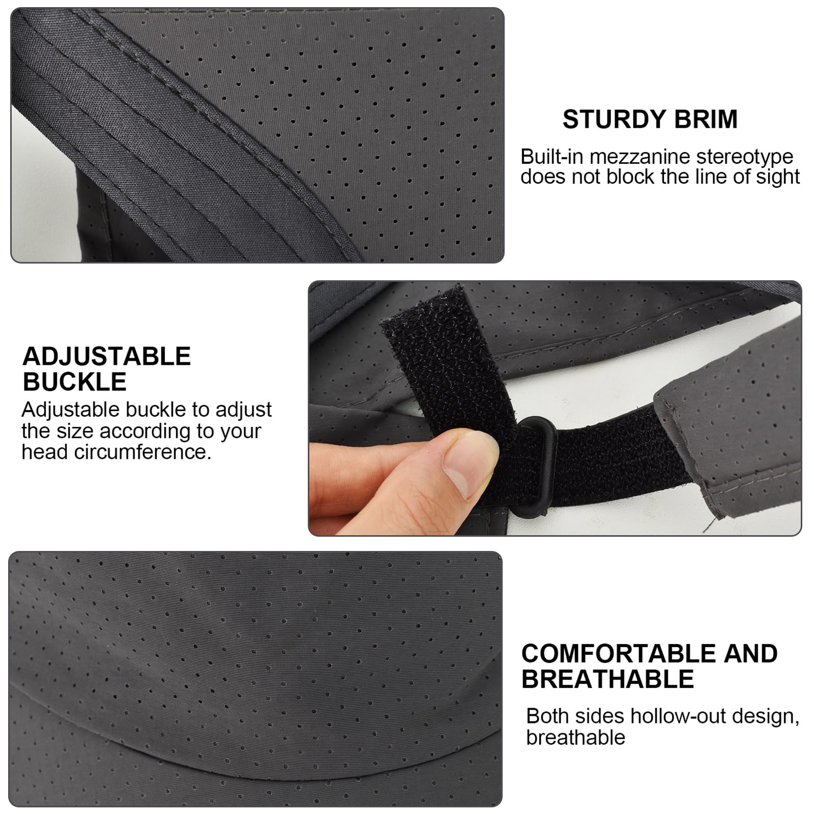Women's Wide Brim UV Protection Sports Visor Hat - Adjustable Sun Hat for Golf, Cycling, Running & Outdoor Activities - Perfect for Summer, Beach & Casual Wear
