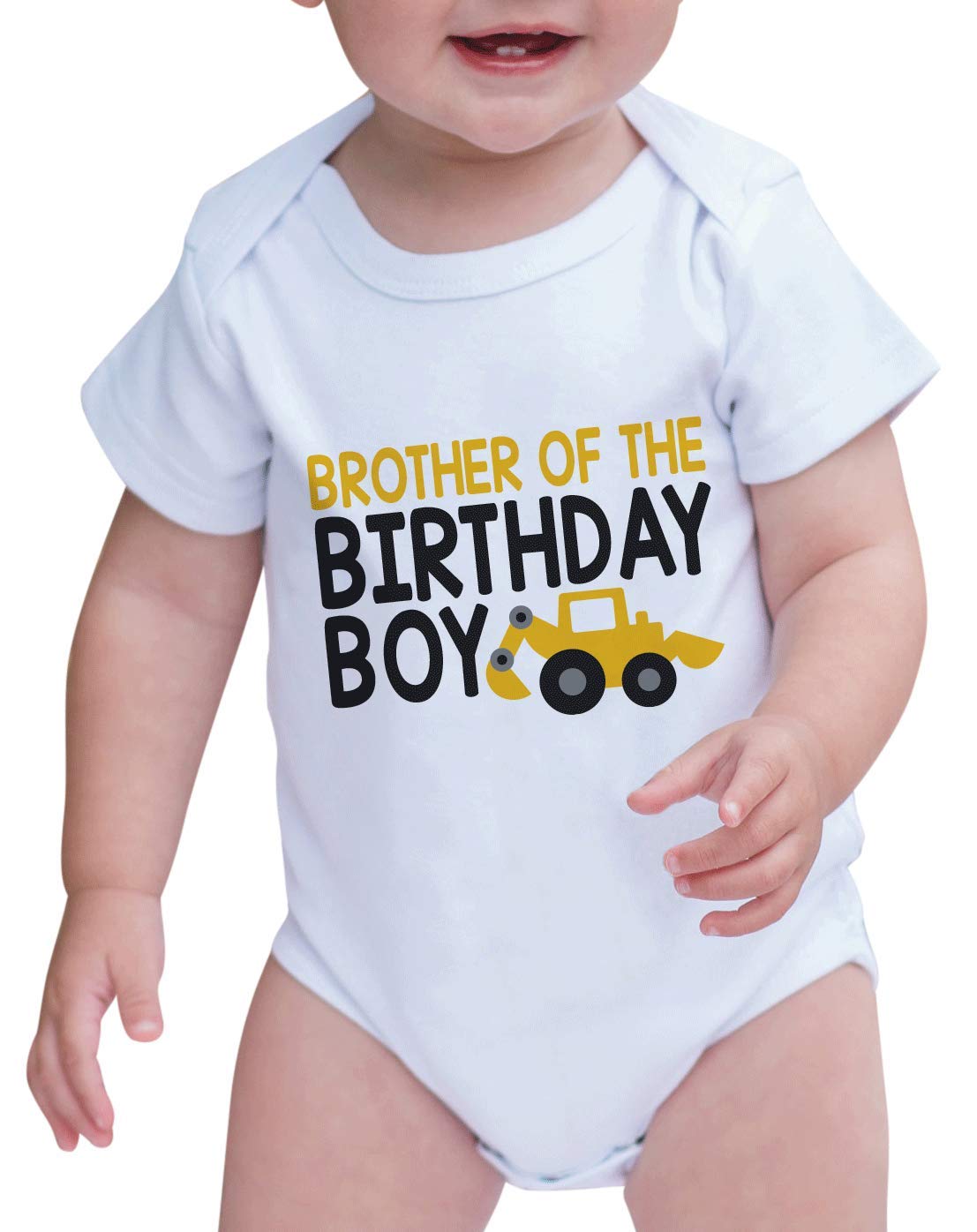 7 Ate 9 Apparel Boys' Construction Theme Matching Brother Outfit - Perfect for Sibling Photos, Family Events & Holiday Matching Pajamas