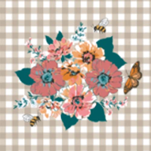 Peach Blossom Picnic - Recycled Cotton